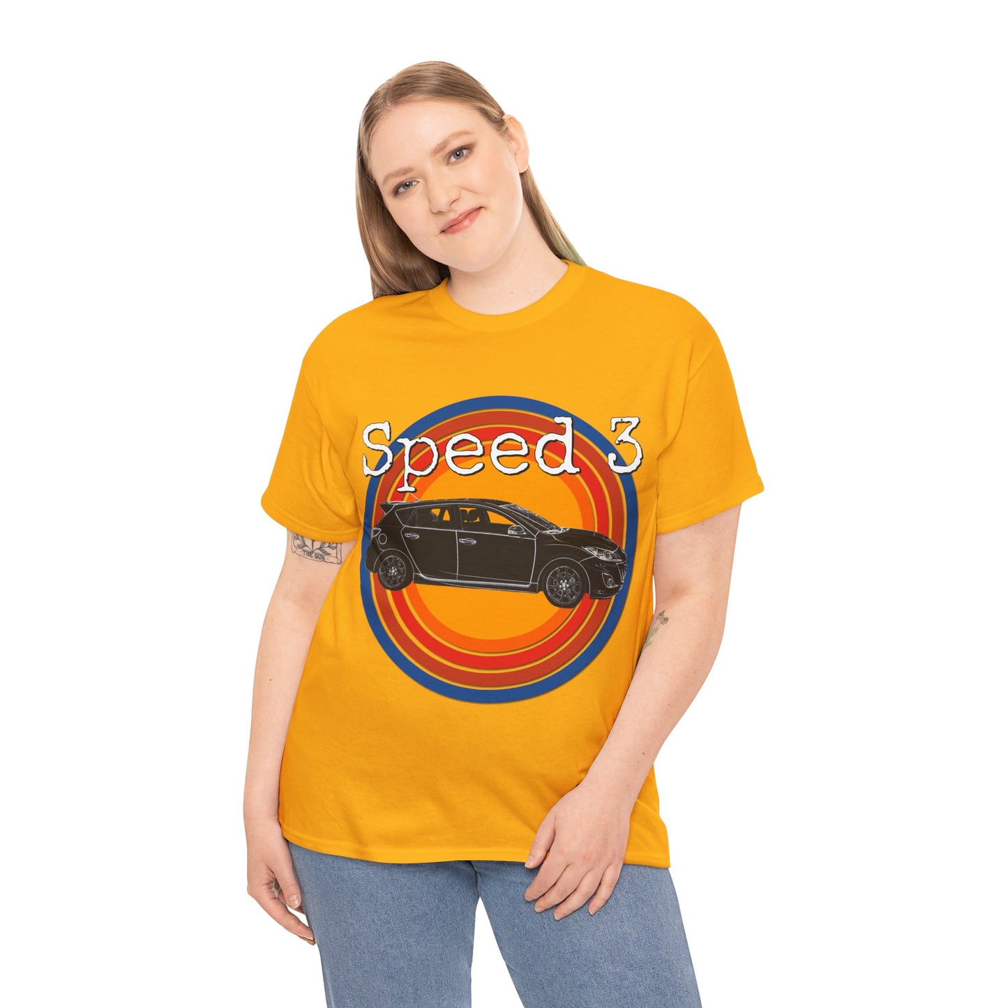 Speed 3 Hot Hatch Turbo Charged Car Subie Heavy Cotton Tee