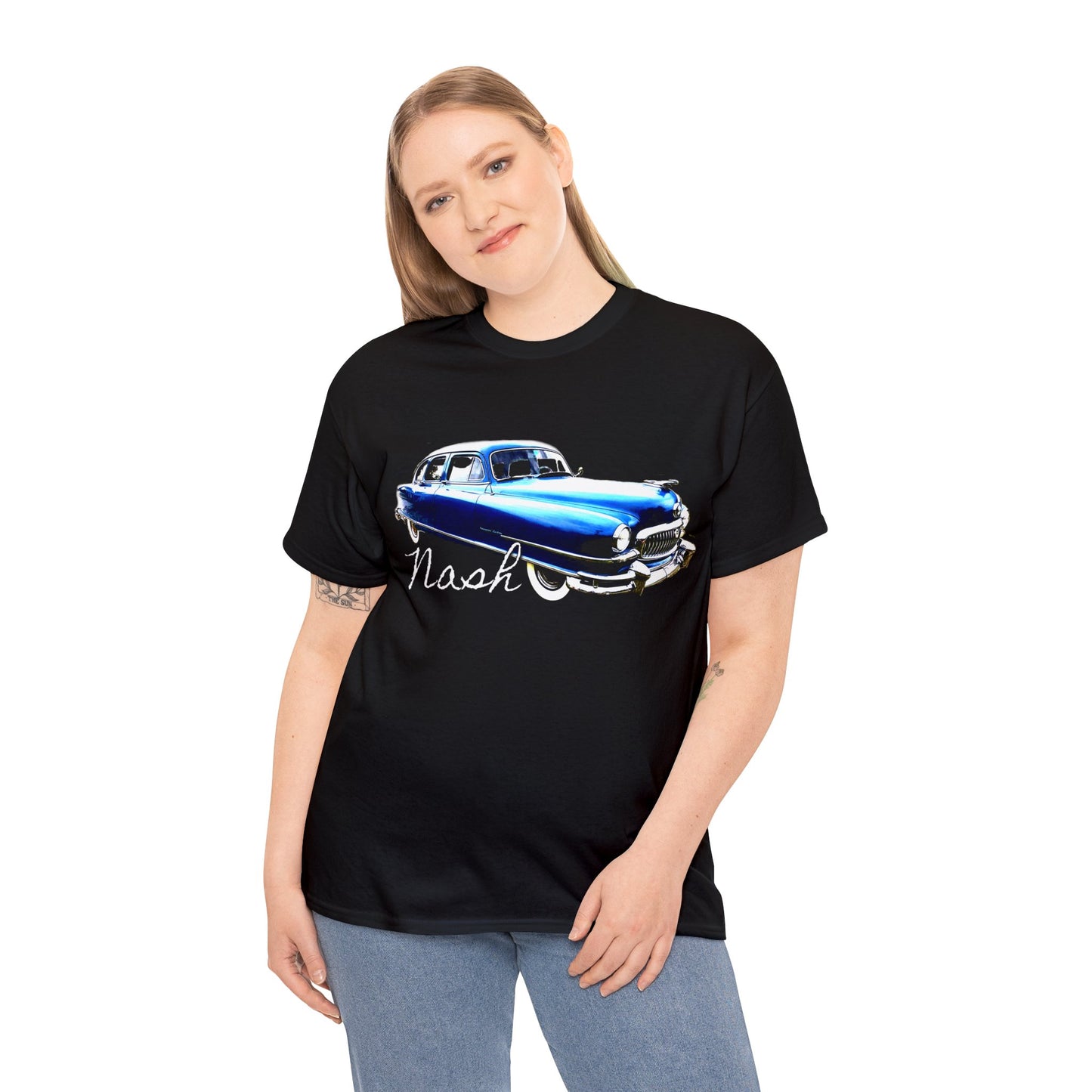 Nash Car, Vintage Car, Retro American Car, Mercury Heavy Cotton Tee