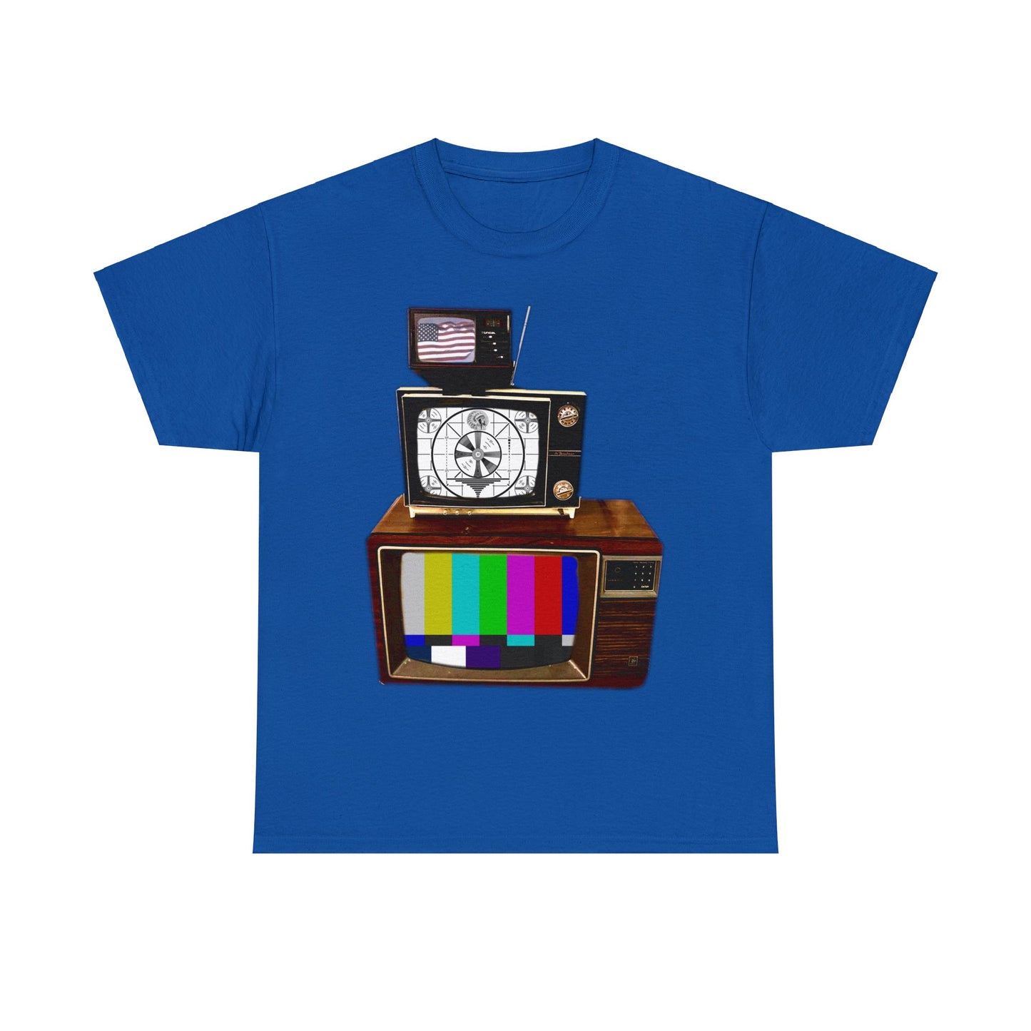 Vintage Televisions, Tube TV, Sign Off Screen, Old School, Vintage, Retro Heavy Cotton Tee