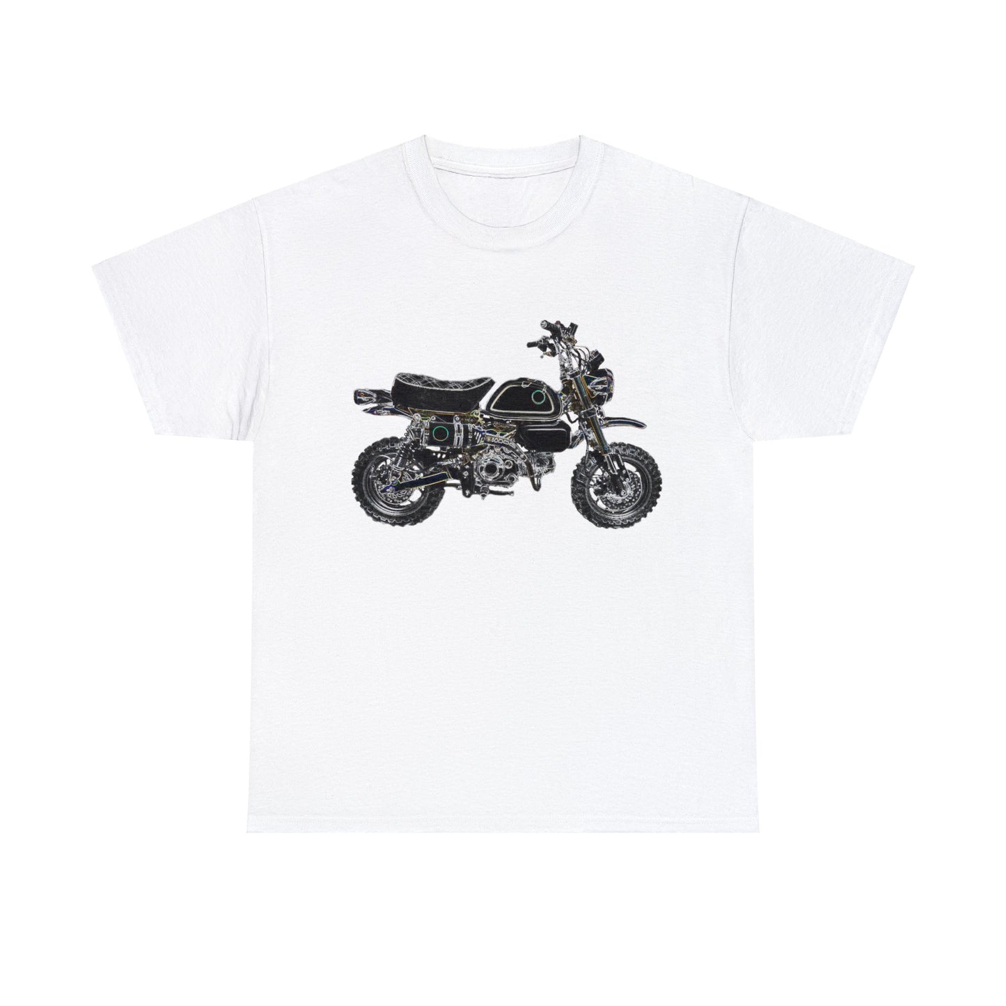 125Z Monkey Motorcycle, Mini Bike, Motocross, Off Road Heavy Cotton Tee