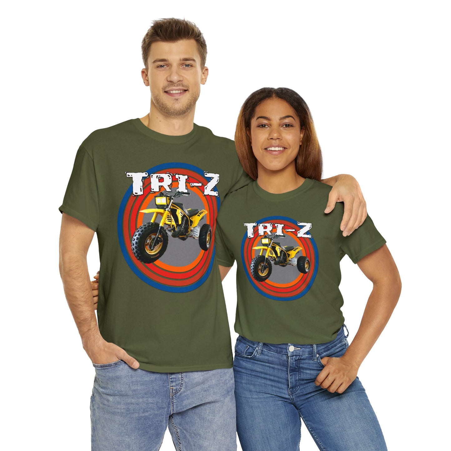 Tri Z Vintage Three Wheeler 3 Wheeler ATC ATV Heavy Cotton Tee