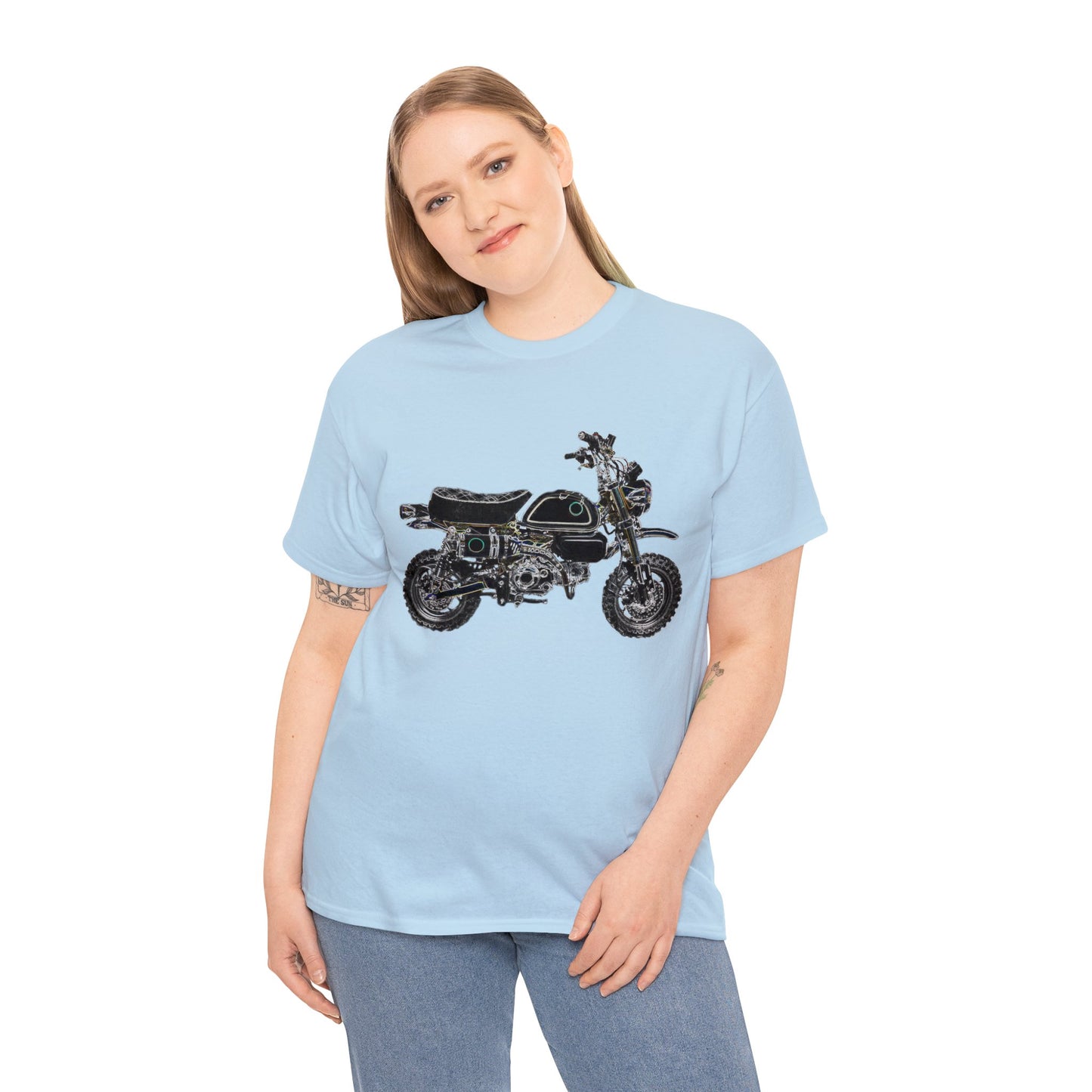 125Z Monkey Motorcycle, Mini Bike, Motocross, Off Road Heavy Cotton Tee