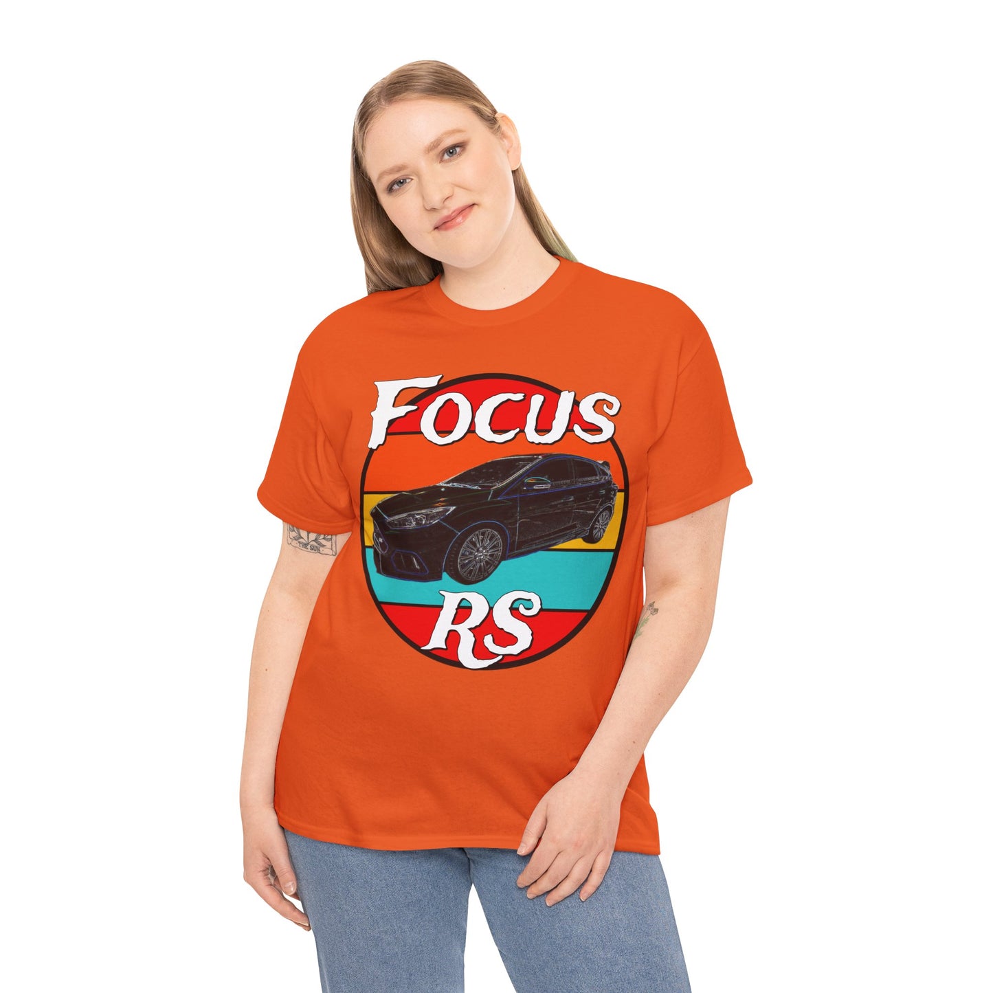 Focus RS Hot Hatch Turbo Charged Hatchback Sports Car Heavy Cotton Tee