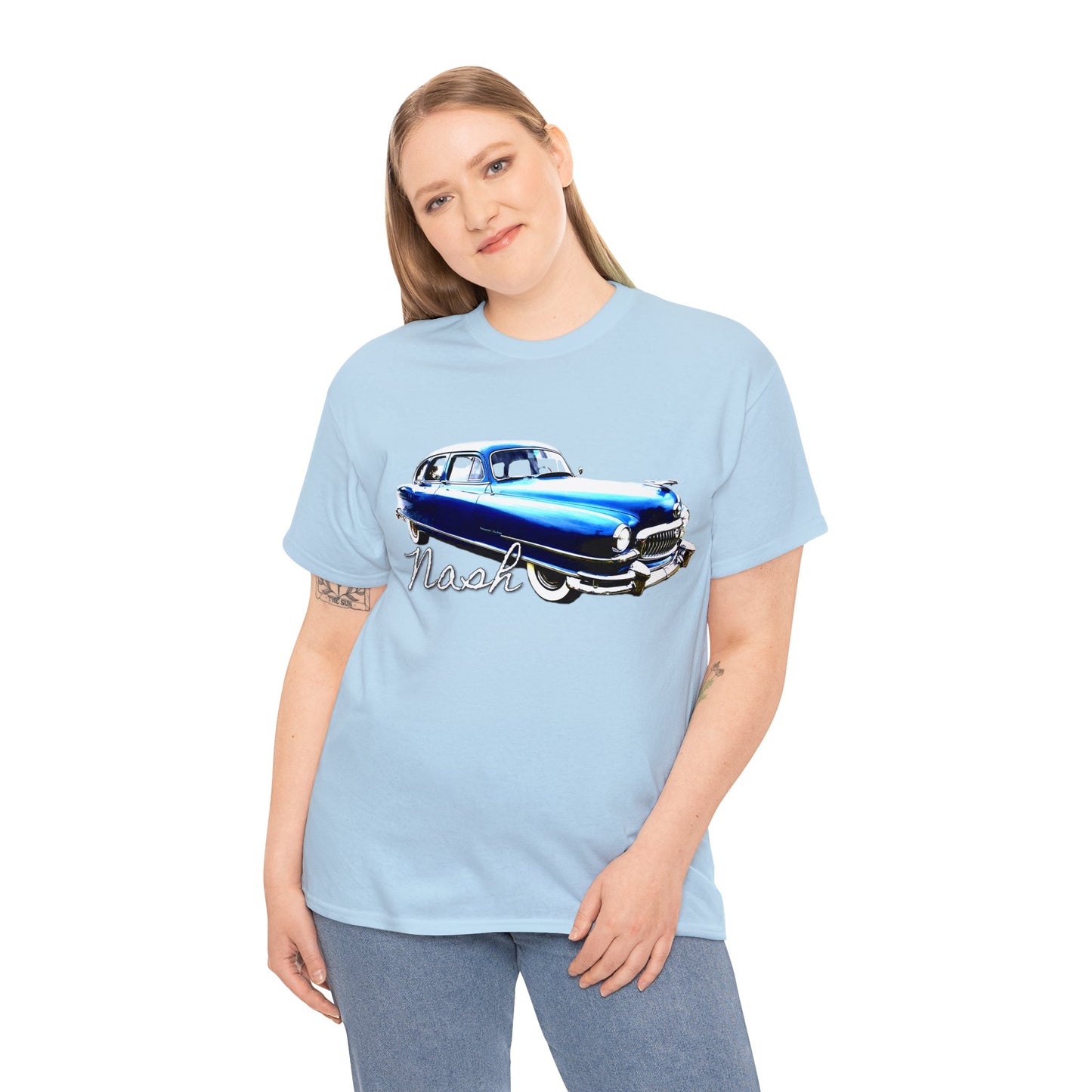 Nash Car, Vintage Car, Retro American Car, Mercury Heavy Cotton Tee