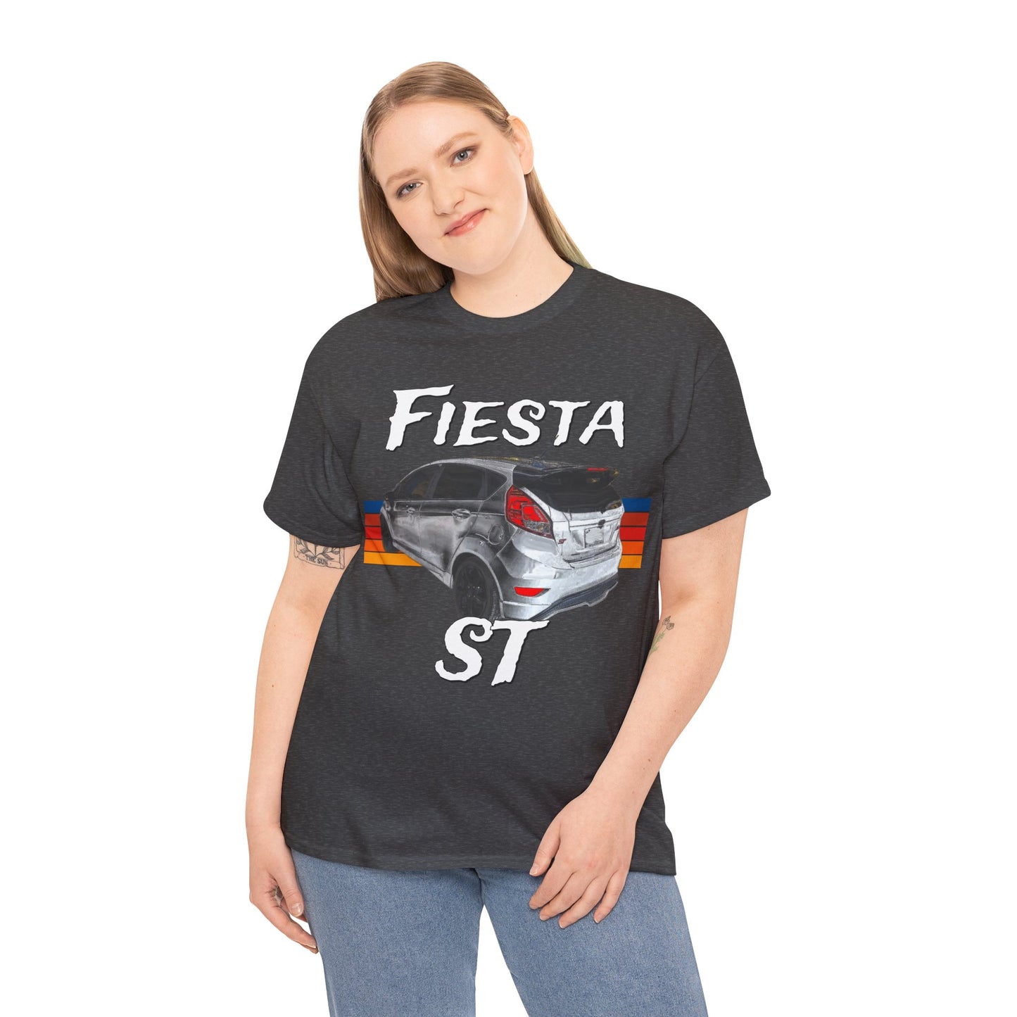 Fiesta ST Hot Hatch Turbo Charged Hatchback Sports Car Heavy Cotton Tee