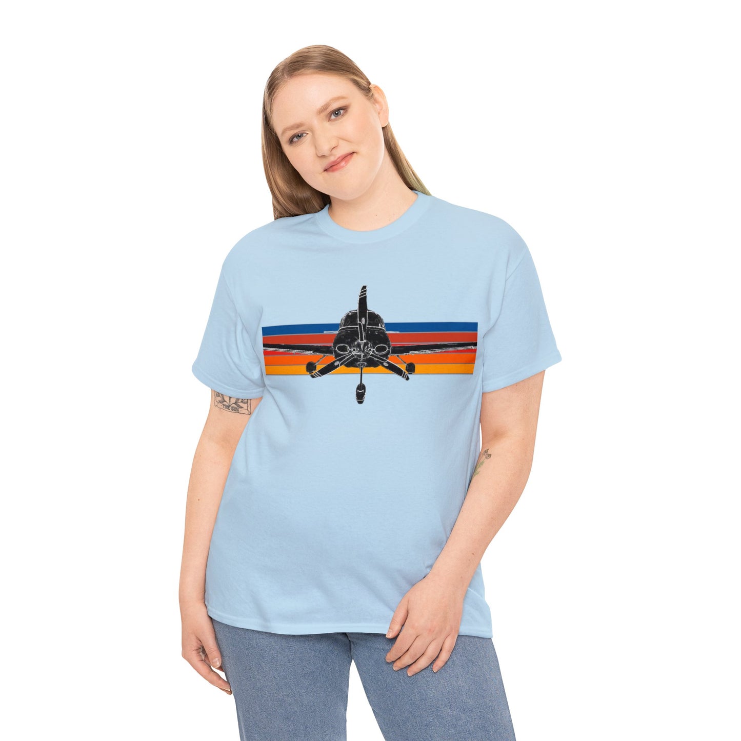 Private Airplane, Prop Plane, SR22 GTS Airplane Heavy Cotton Tee