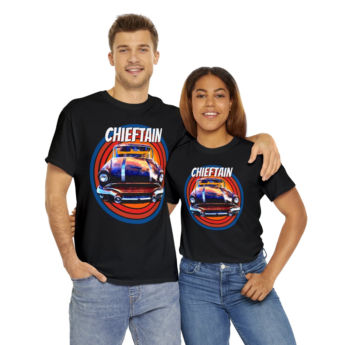 Vintage Chieftain Car, Antique Chieftain American Car Heavy Cotton Tee