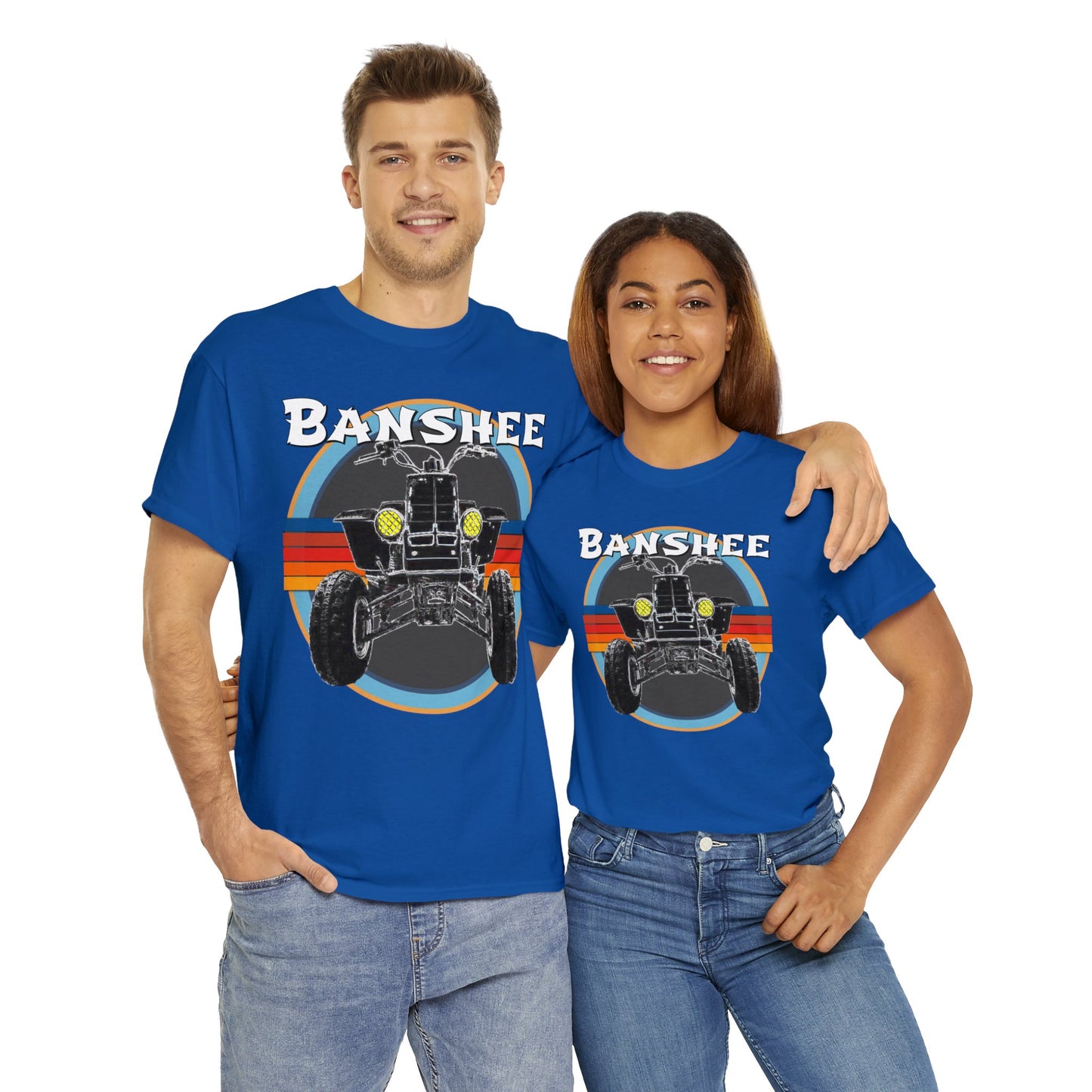 Banshee Quad ATV, Banshee Four Wheeler, Quad Bike Heavy Cotton Tee