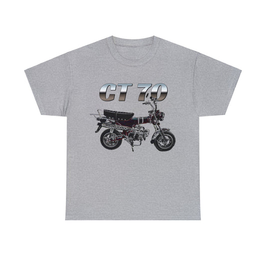 Trail 70 Mini BIke, Vintage Mini Bike, Retro Mini Bike Heavy Cotton Tee