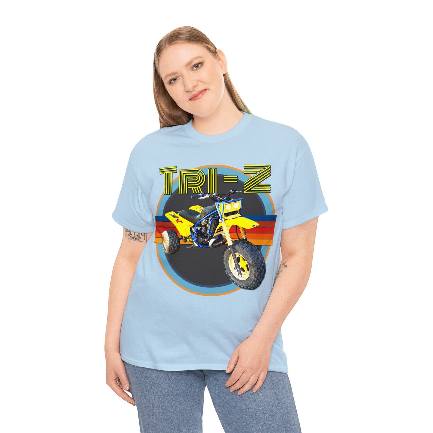 Tri Z Vintage Three Wheeler 3 Wheeler ATC ATV Heavy Cotton Tee