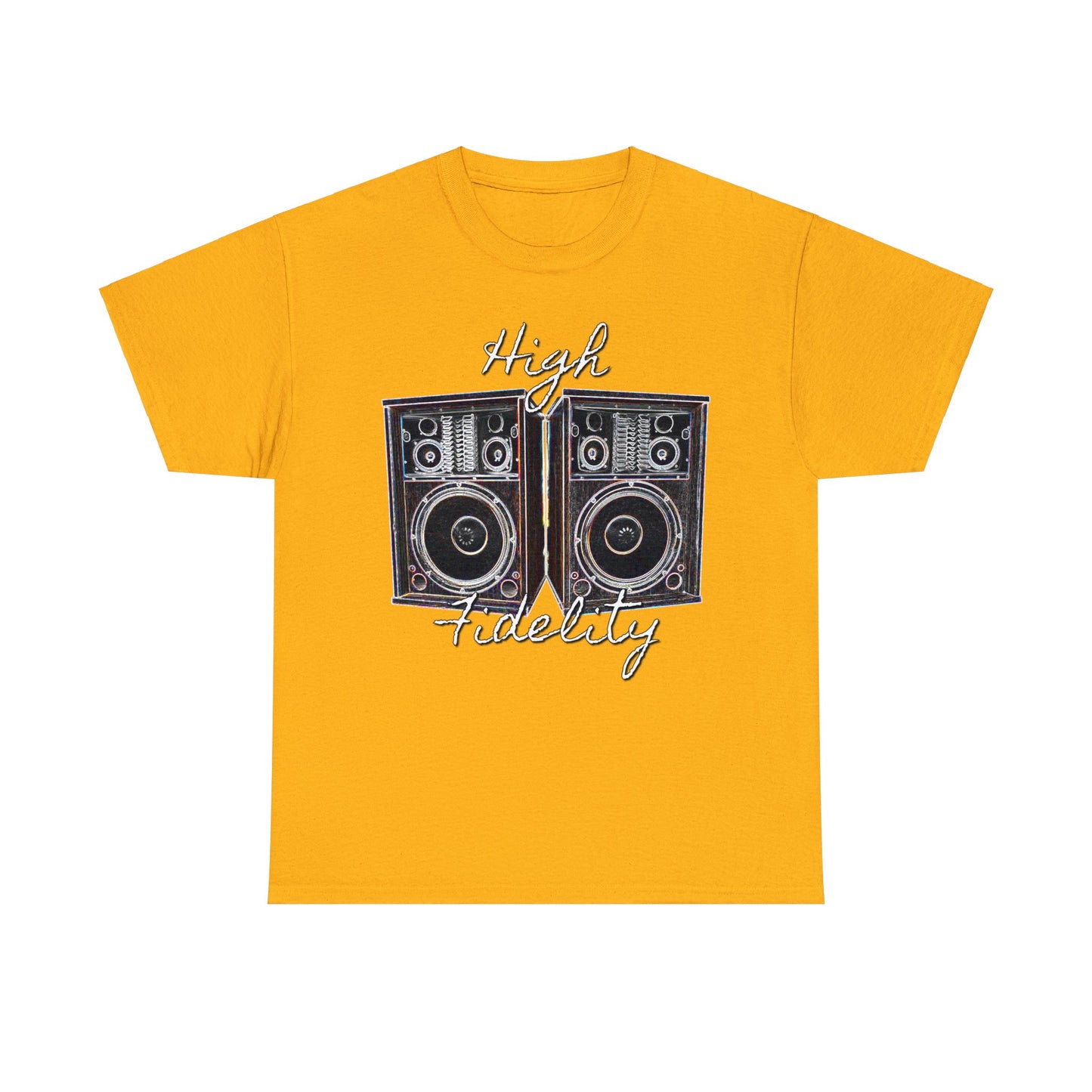 Audiophile, Vintage Stereo Speakers, High Fidelity, Lover of Music, Vintage Heavy Cotton Tee