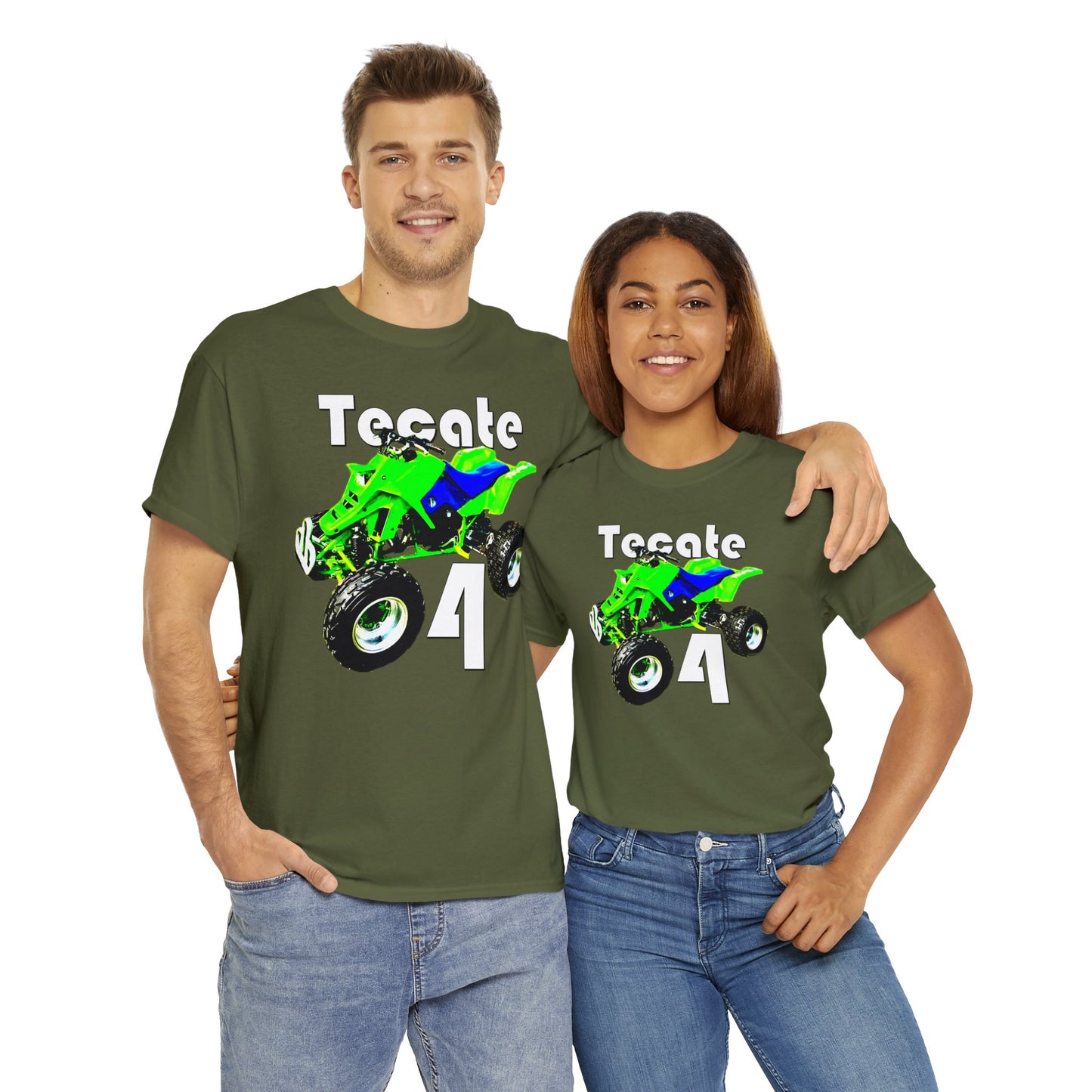 Tecate Vintage Four Wheeler 4 Wheeler ATC ATV Heavy Cotton Tee