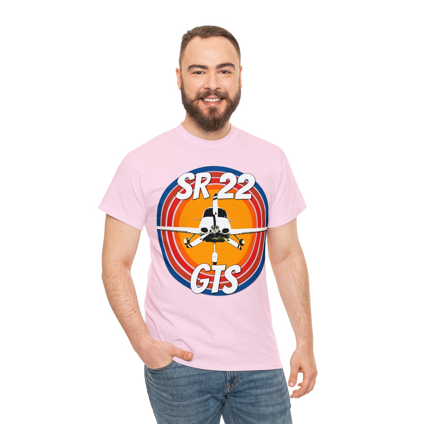 Private Airplane, Prop Plane, SR22 GTS Airplane Heavy Cotton Tee