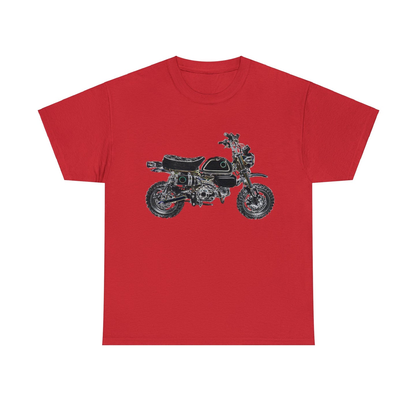 125Z Monkey Motorcycle, Mini Bike, Motocross, Off Road Heavy Cotton Tee