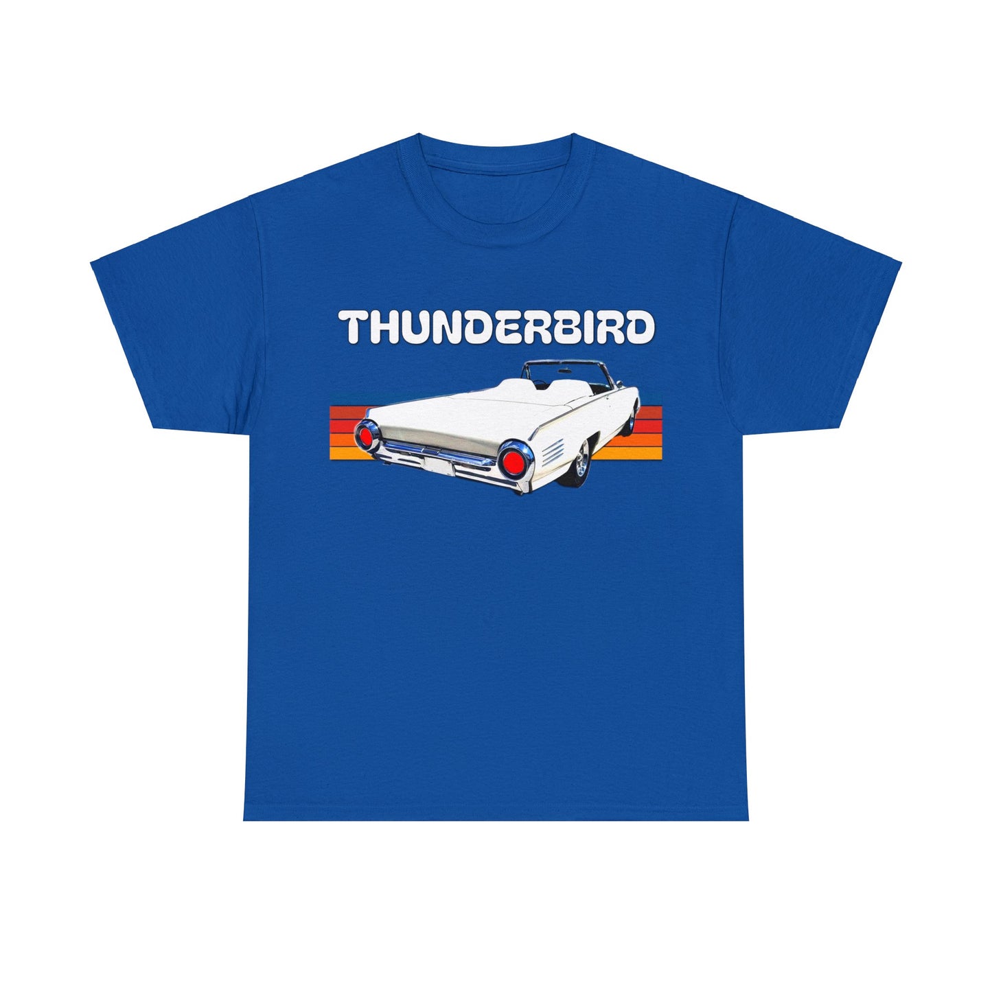 Thunderbird Vintage American Automobile, Antique American Car Heavy Cotton Tee