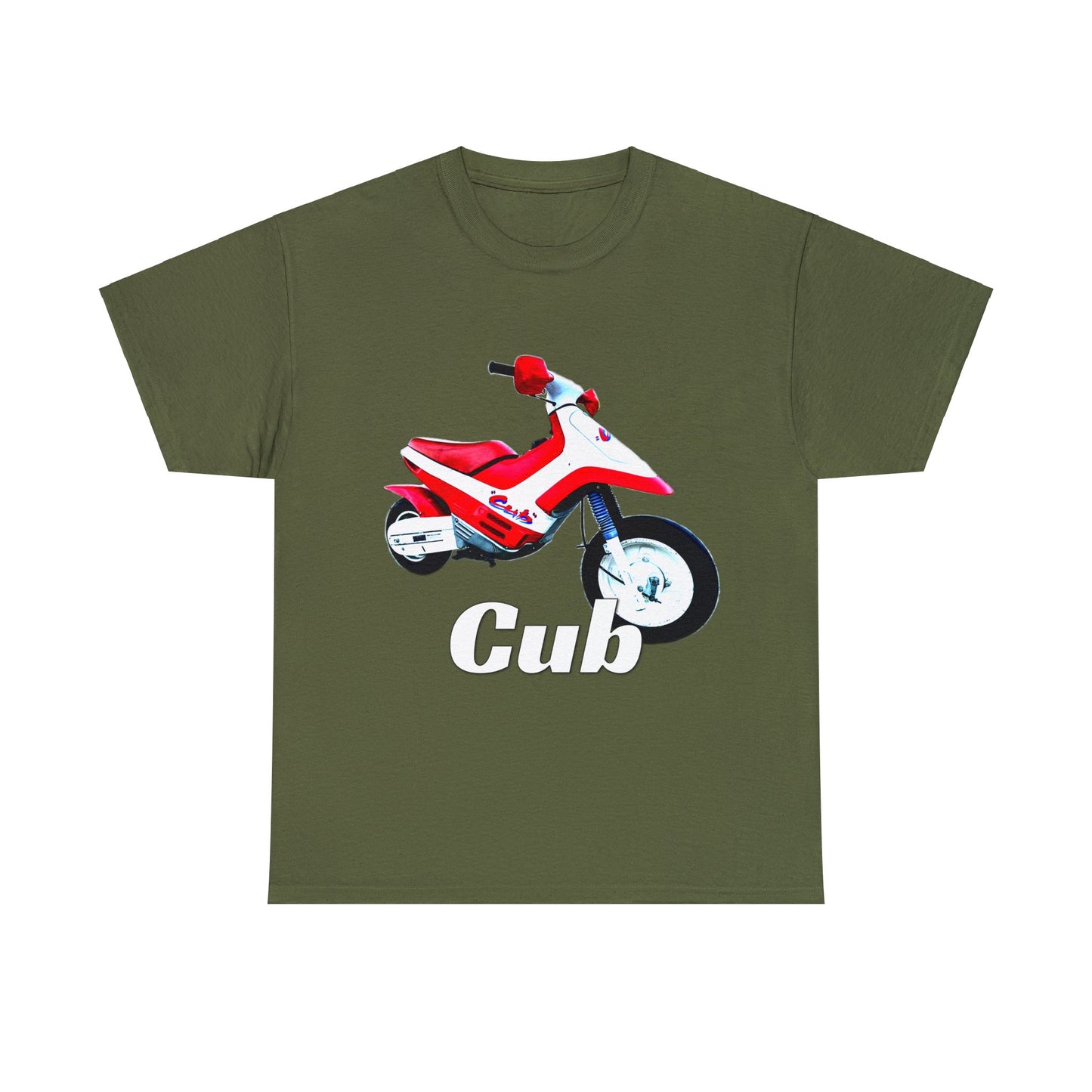 Vintage Cub Motorcycle, Cub Mini Bike, Retro Cub Motocross Bike Heavy Cotton Tee