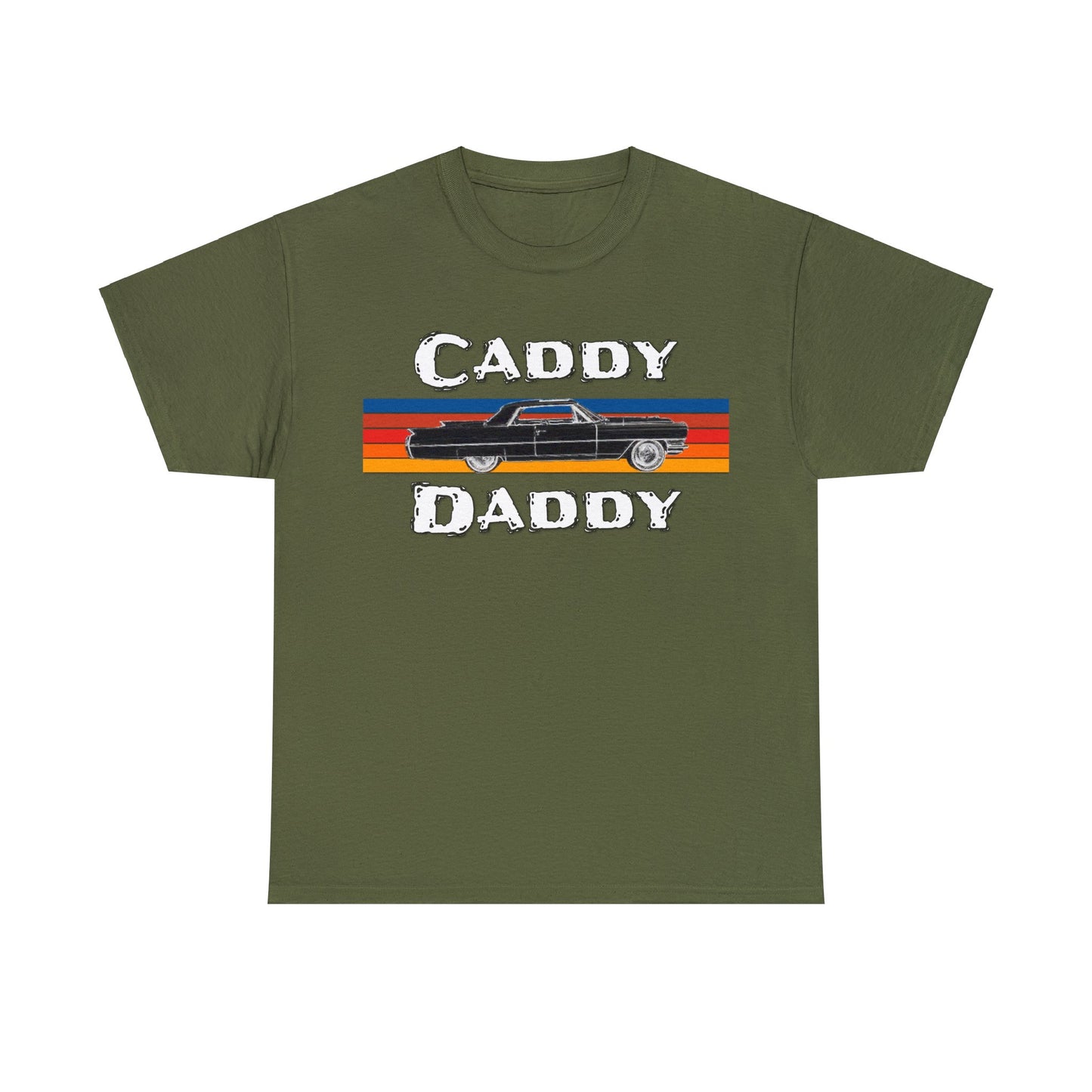 Cadillac, Vintage Car, Caddy Daddy, Retro DeVille Heavy Cotton Tee