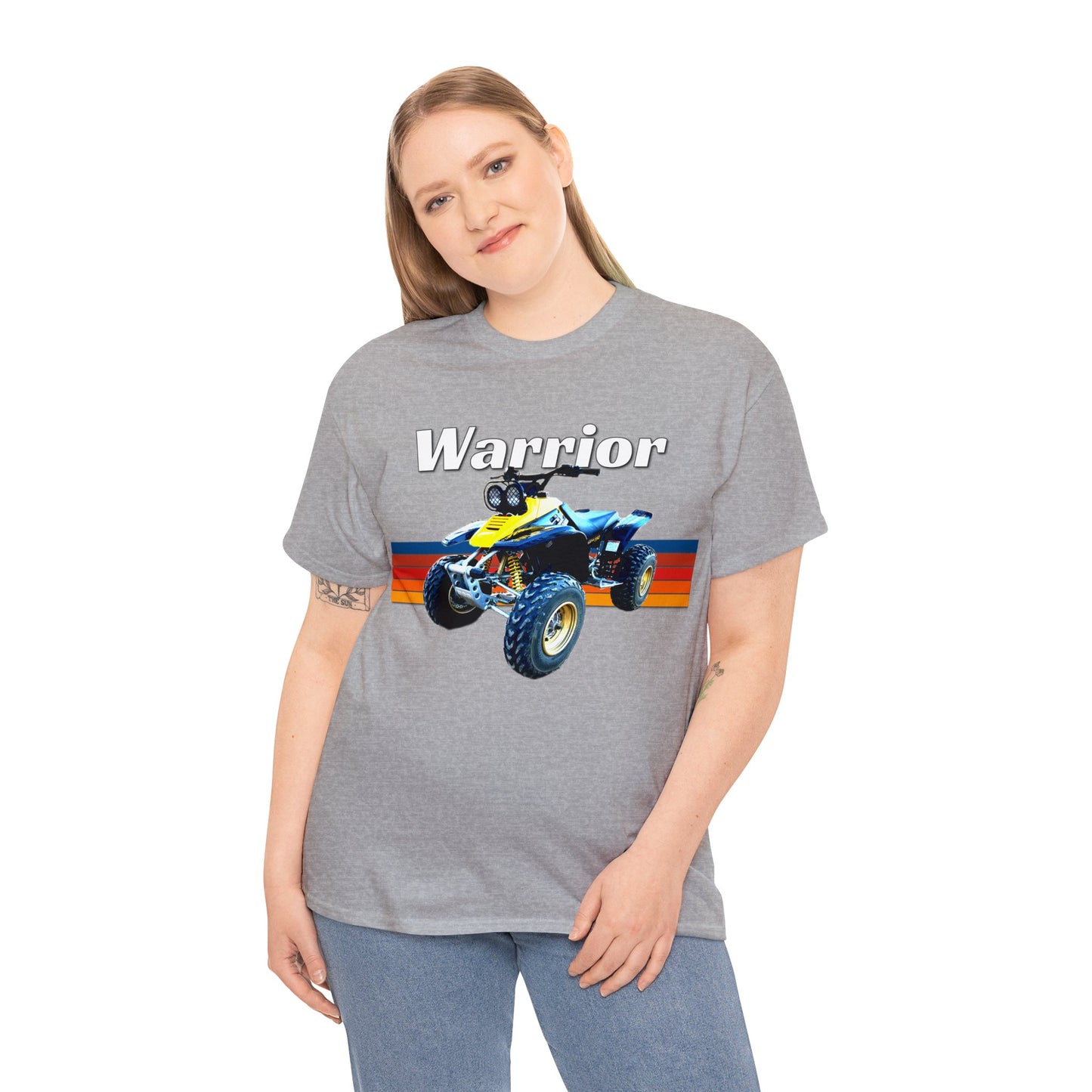 Warrior Quad Bike ATC ATV 4 wheeler Off Road Heavy Cotton Tee