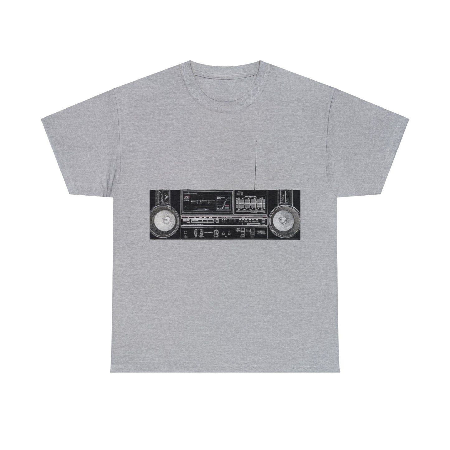 Ghetto Blaster, Jam Box, Boom Box, Vintage Stereo, Audiophile Heavy Cotton Tee