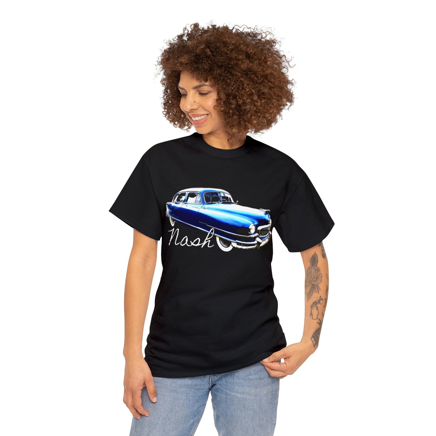 Nash Car, Vintage Car, Retro American Car, Mercury Heavy Cotton Tee