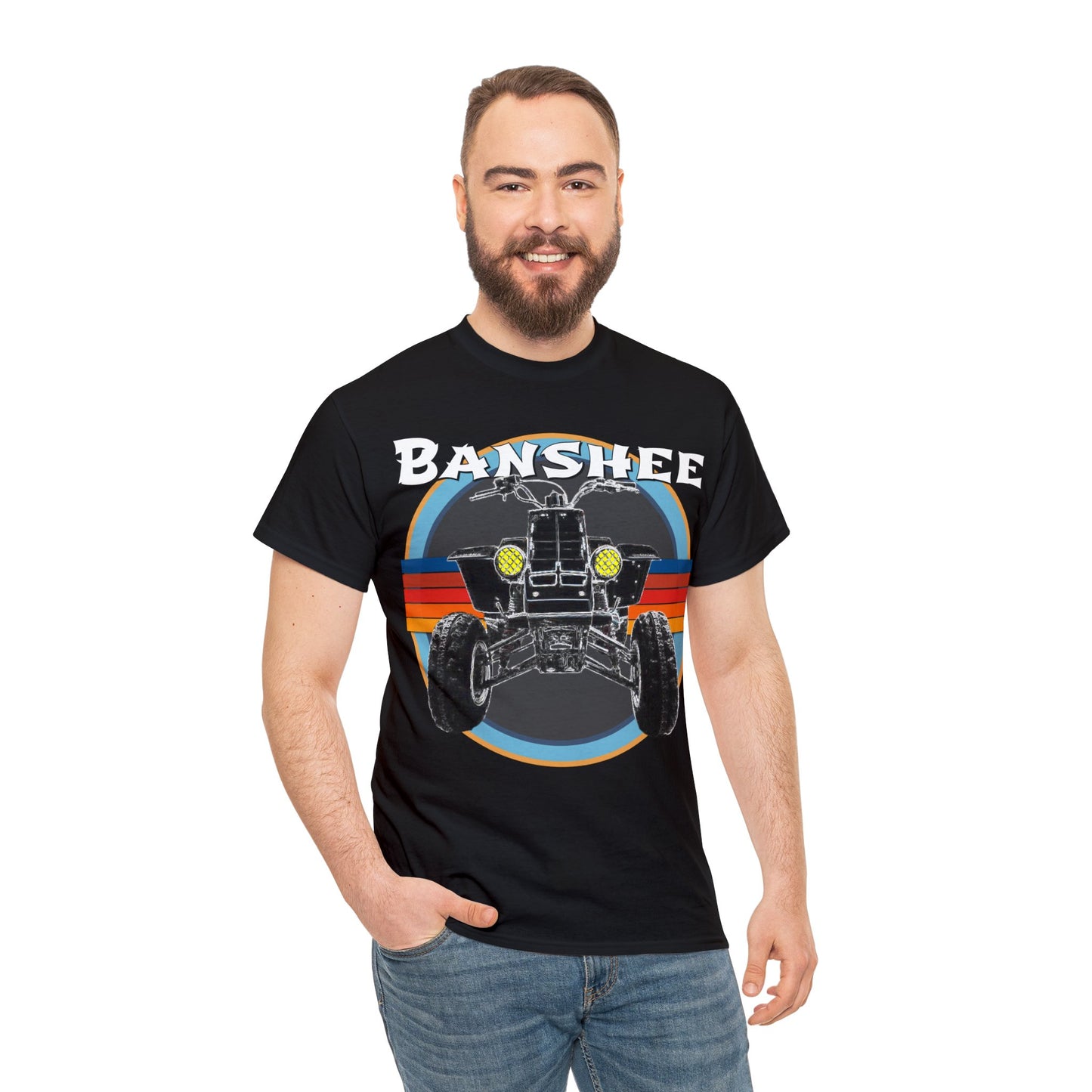 Banshee Quad ATV, Banshee Four Wheeler, Quad Bike Heavy Cotton Tee