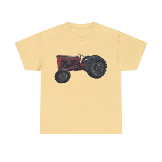 Vintage Retro Farm Tractor Heavy Cotton Tee