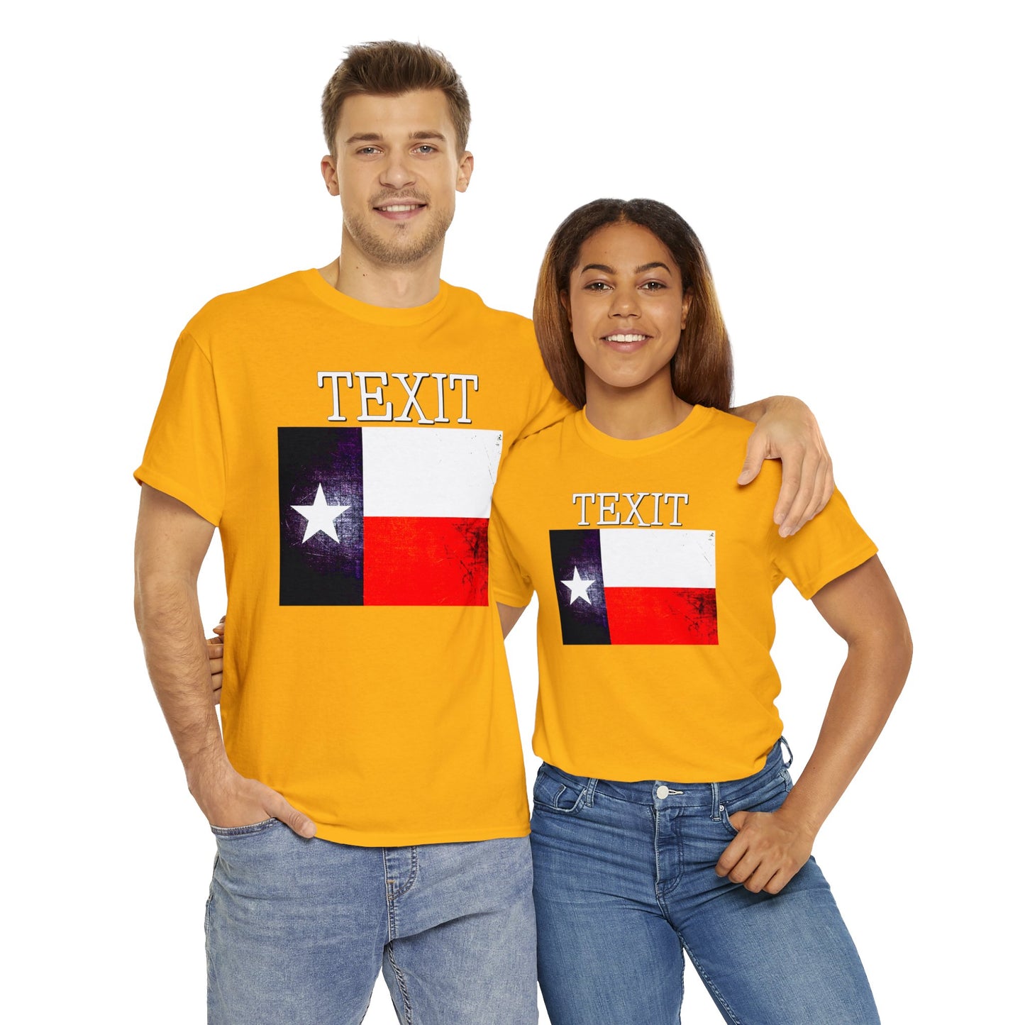 Texit Texas Flag Texas Independence Heavy Cotton Tee