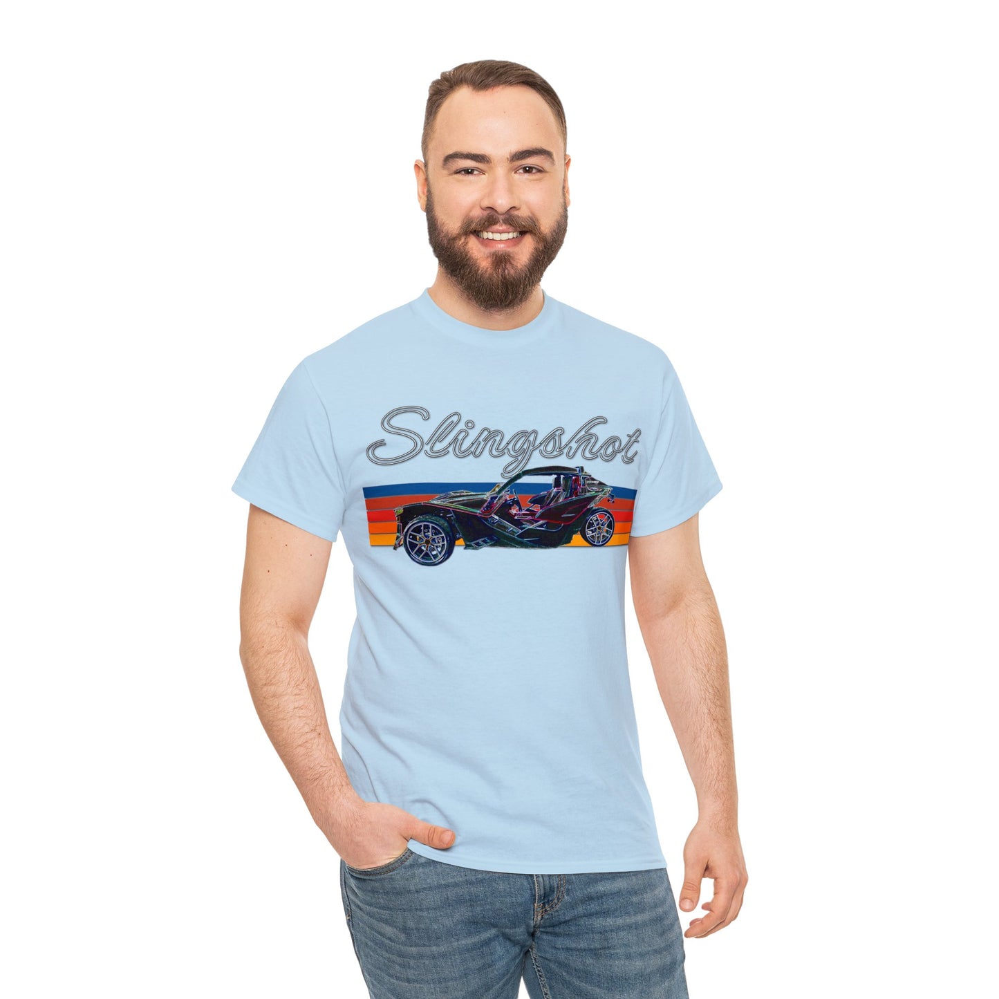 Sling Shot Three Wheel Car, Slingshot Convertible Heavy Cotton Tee