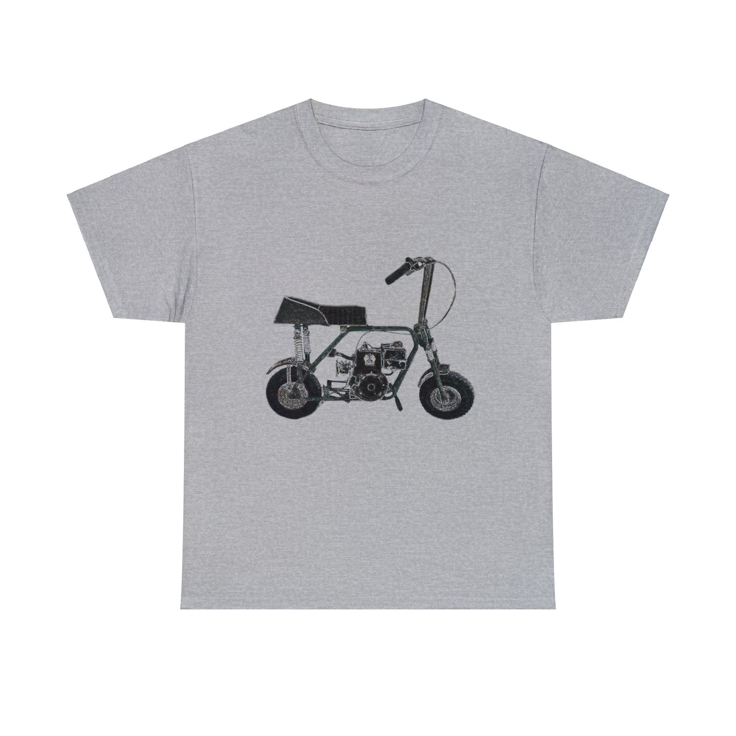 Mini Bike, Scooter, Vintage, Retro, Motorcycle, Moped Heavy Cotton Tee