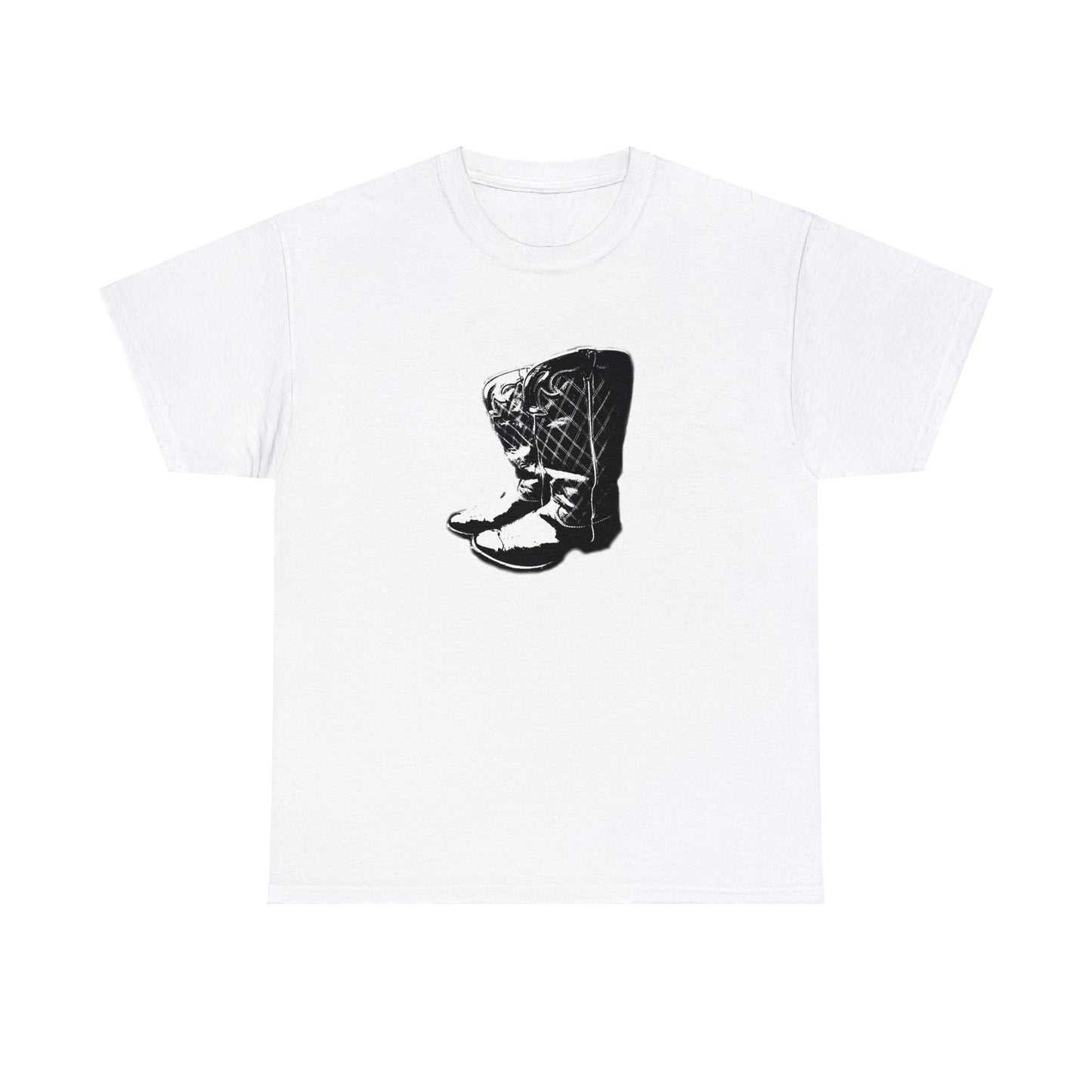 Vintage Cowboy Boots, Western Cowgirl Boots Heavy Cotton Tee