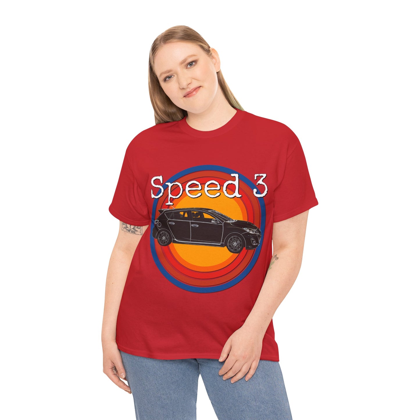 Speed 3 Hot Hatch Turbo Charged Car Subie Heavy Cotton Tee