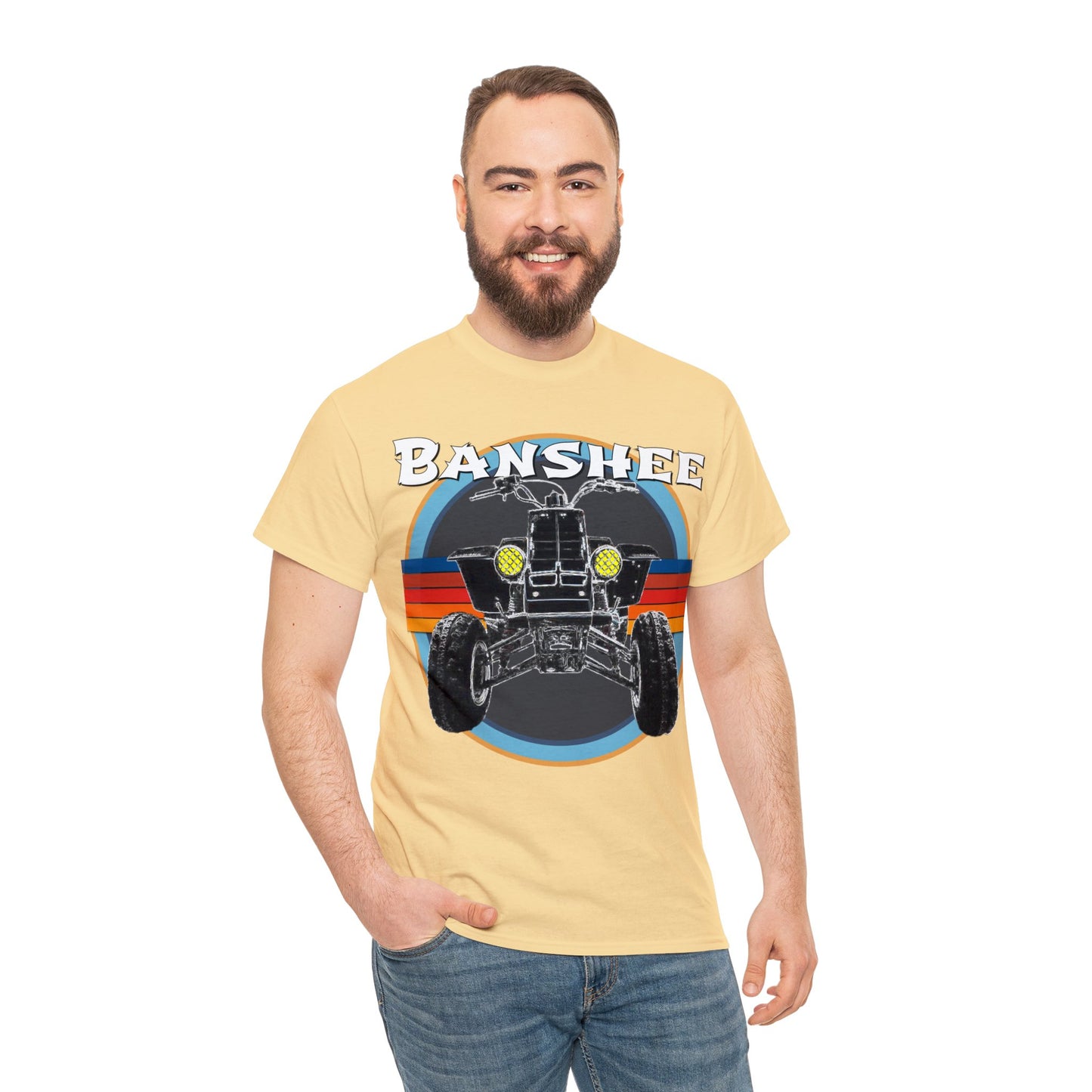 Banshee Quad ATV, Banshee Four Wheeler, Quad Bike Heavy Cotton Tee