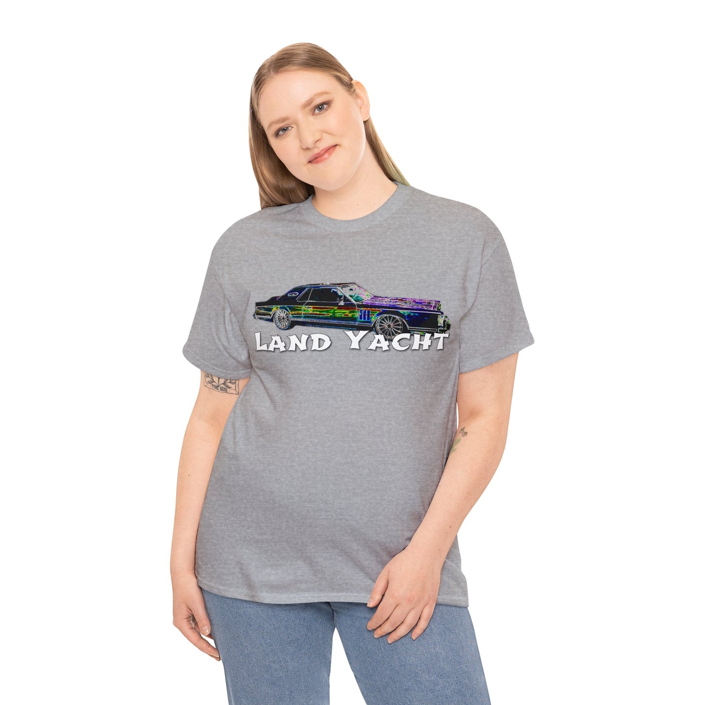 Land Yacht, Mark 5, Mark V, Vintage Car, Antique Automobile, American Car Heavy Cotton Tee