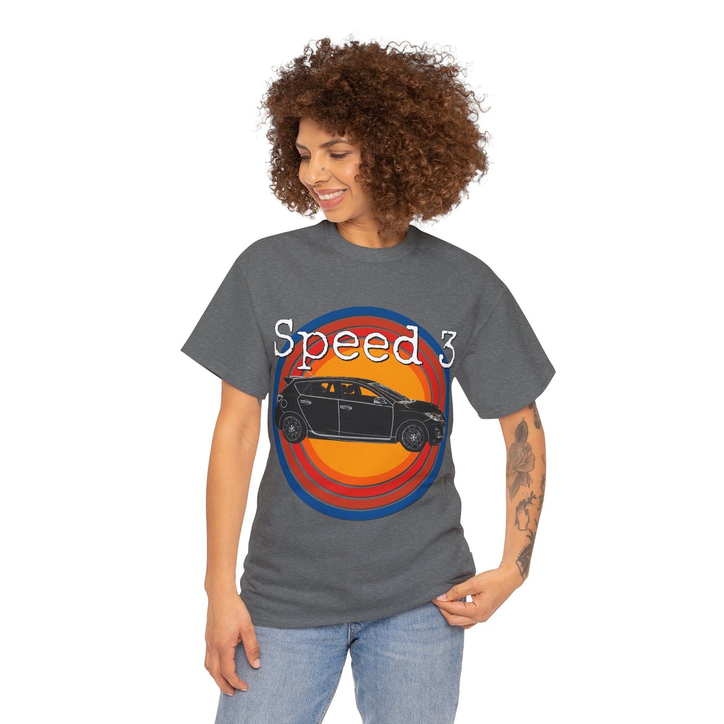 Speed 3 Hot Hatch Turbo Charged Car Subie Heavy Cotton Tee