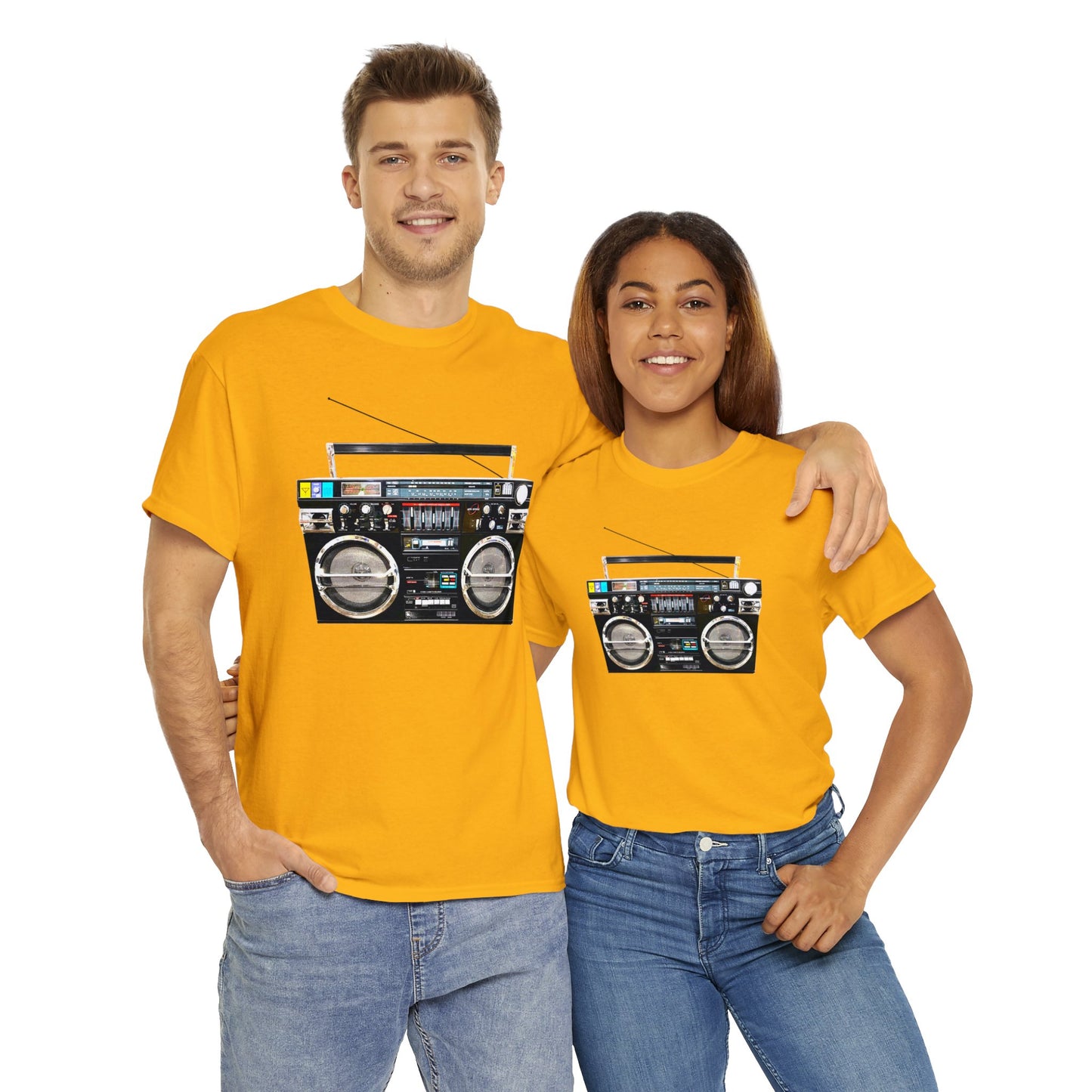 Jambox, Boom Box, Ghetto Blaster, Radio, Tape Player Heavy Cotton Tee