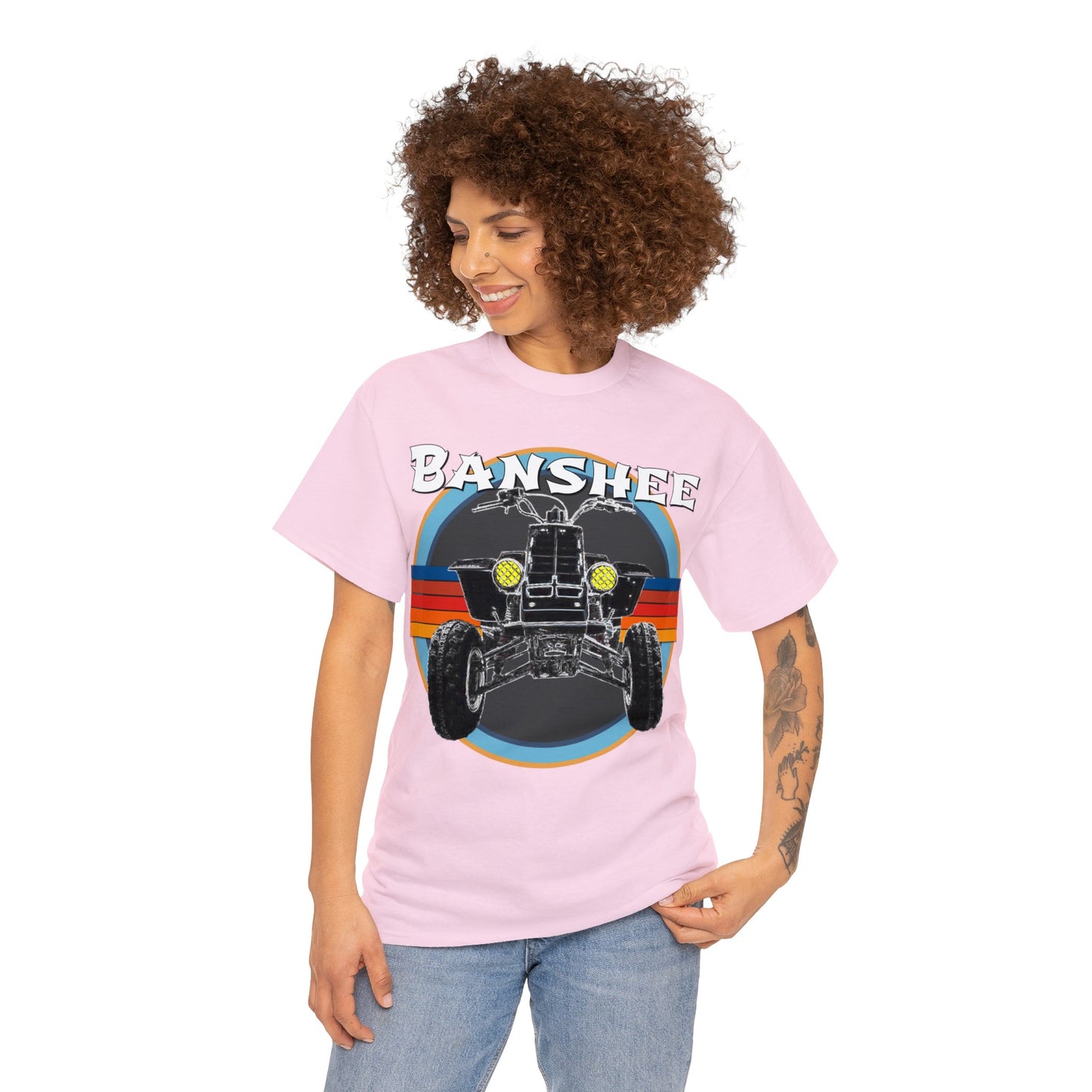 Banshee Quad ATV, Banshee Four Wheeler, Quad Bike Heavy Cotton Tee