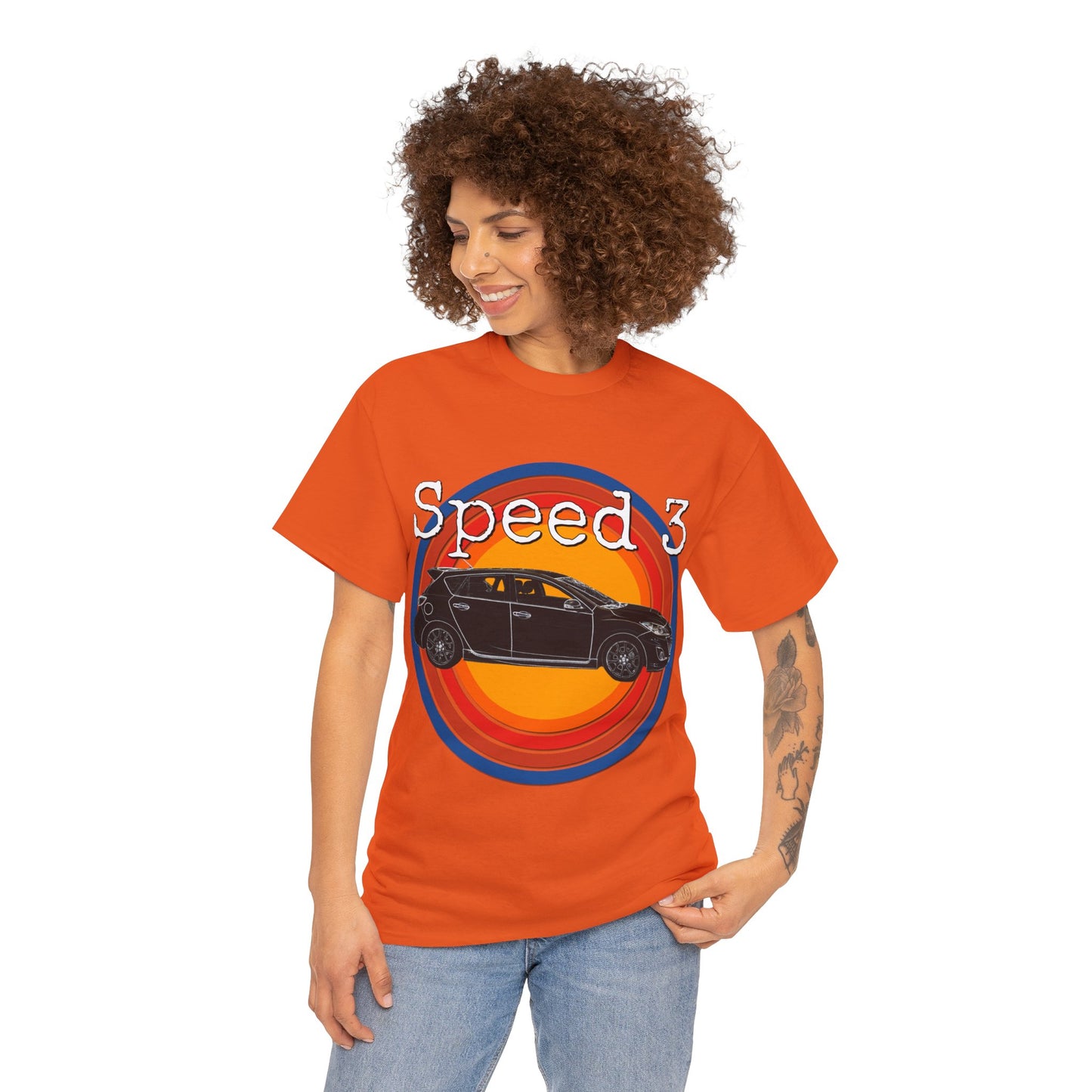 Speed 3 Hot Hatch Turbo Charged Car Subie Heavy Cotton Tee