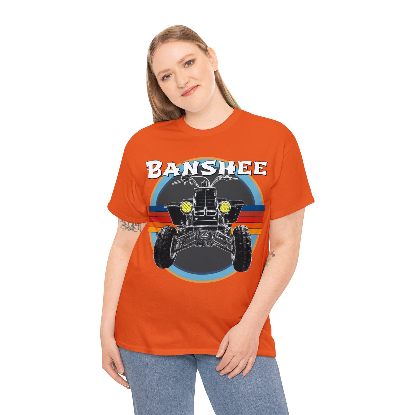 Banshee Quad ATV, Banshee Four Wheeler, Quad Bike Heavy Cotton Tee