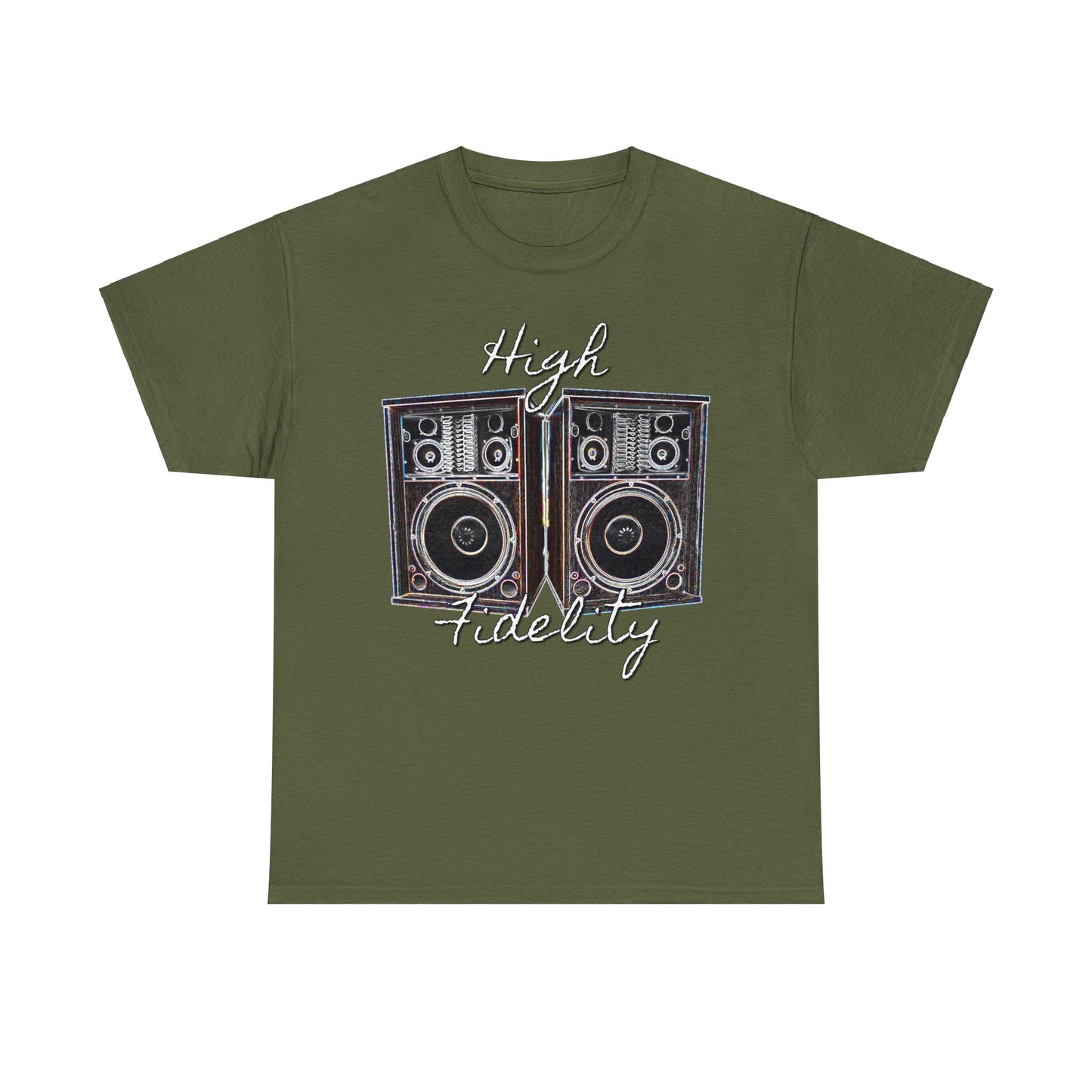 Audiophile, Vintage Stereo Speakers, High Fidelity, Lover of Music, Vintage Heavy Cotton Tee