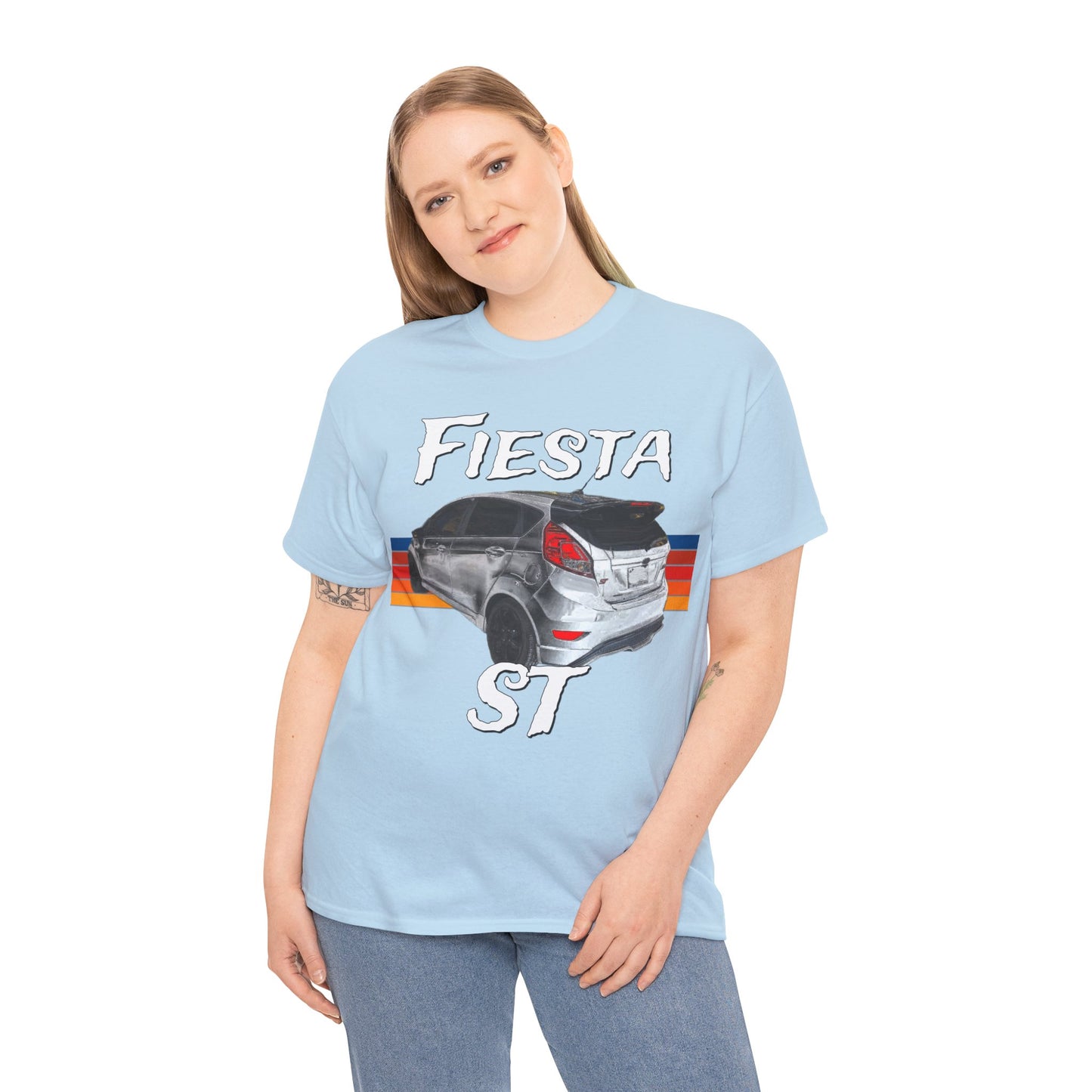 Fiesta ST Hot Hatch Turbo Charged Hatchback Sports Car Heavy Cotton Tee