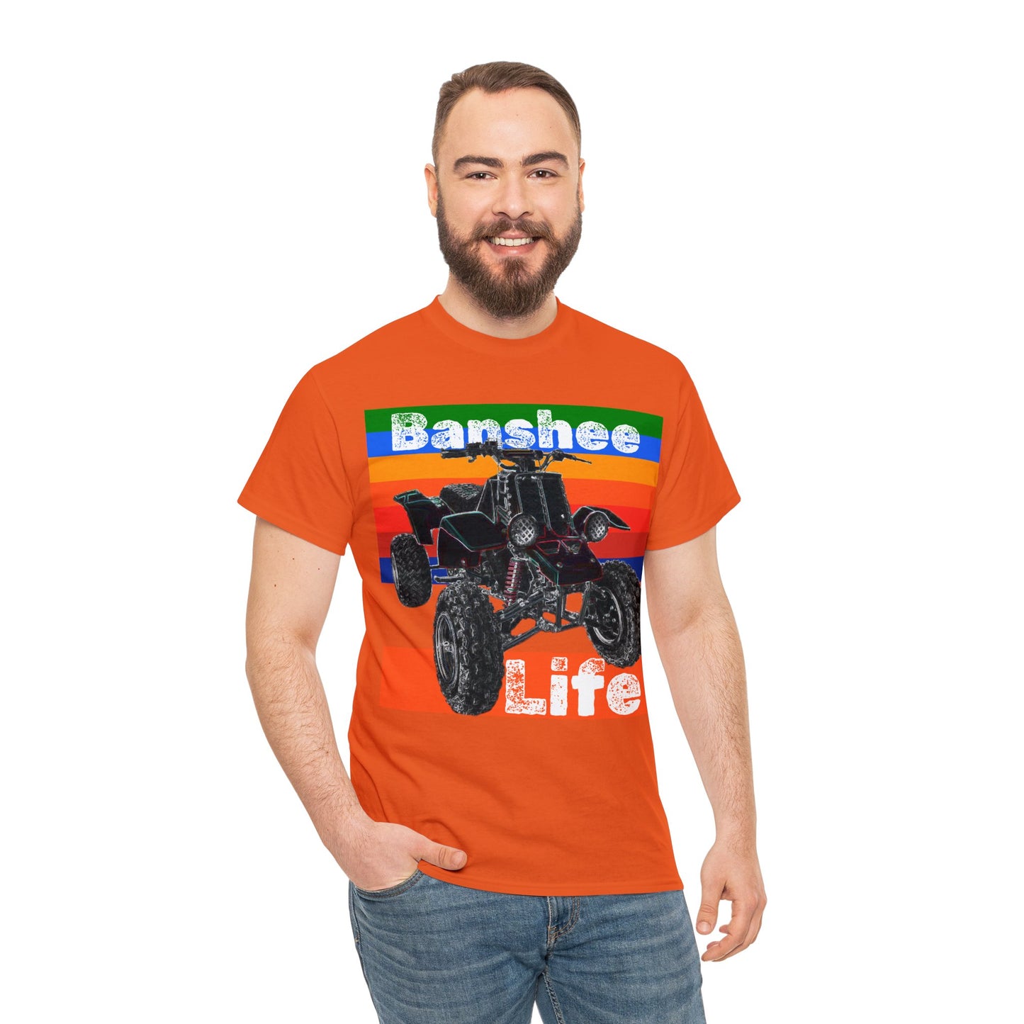 Banshee Quad ATV, Banshee Four Wheeler, Quad Bike Heavy Cotton Tee