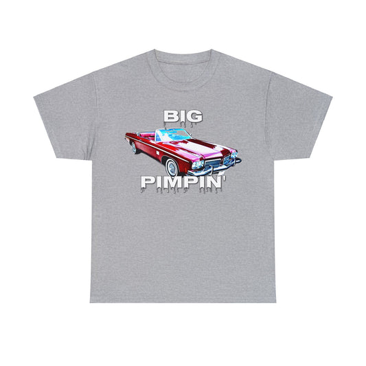 Big Pimpin' Convertible Olds, Vintage Car, Retro Car Heavy Cotton Tee