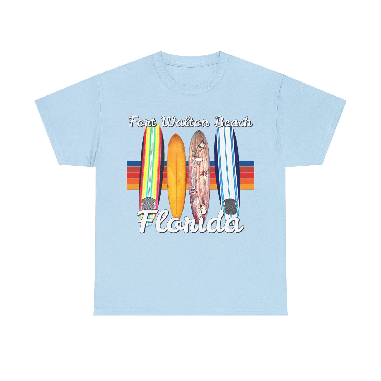 Fort Walton Beach, Vintage Ft Walton, Retro Fort Walton Heavy Cotton Tee