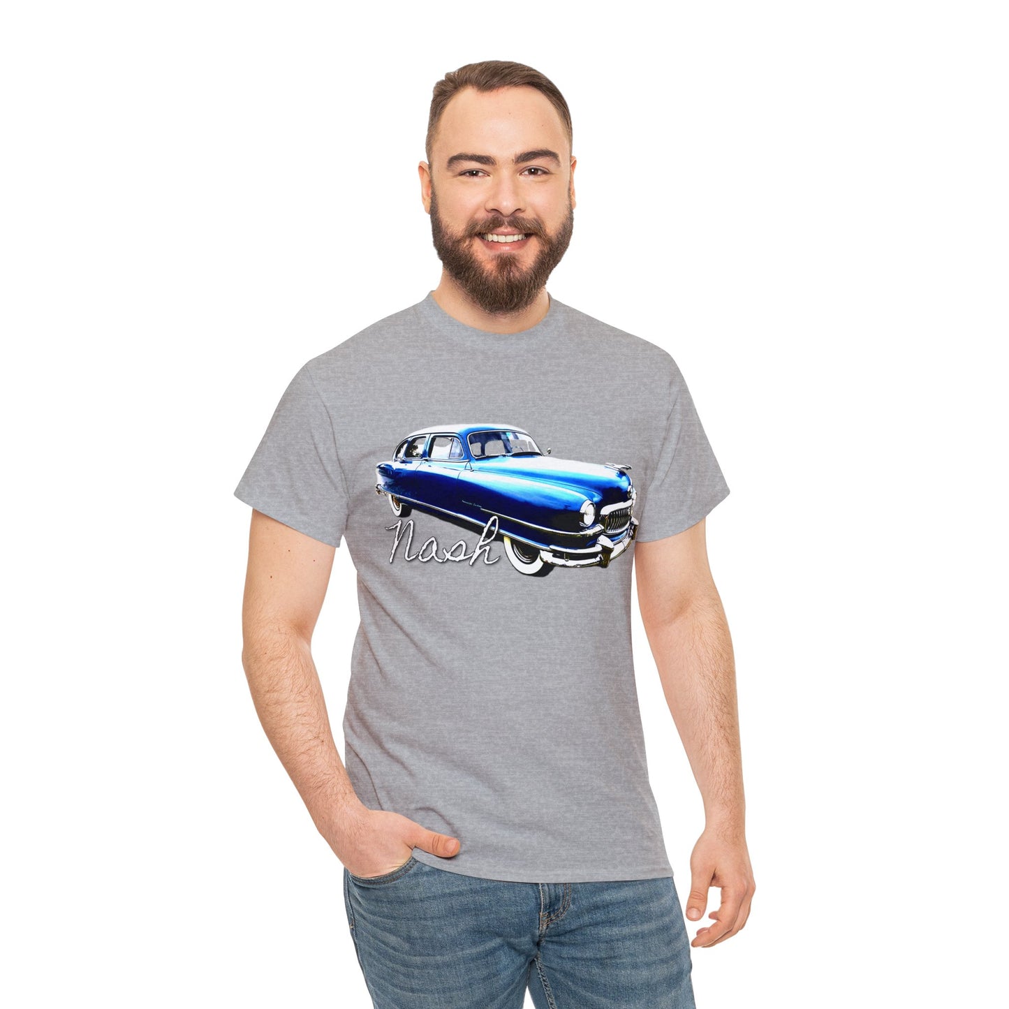 Nash Car, Vintage Car, Retro American Car, Mercury Heavy Cotton Tee