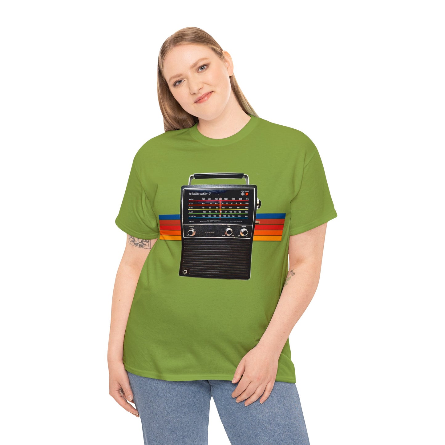 Vintage Retro 1970s AM FM Shortwave Radio Heavy Cotton Tee