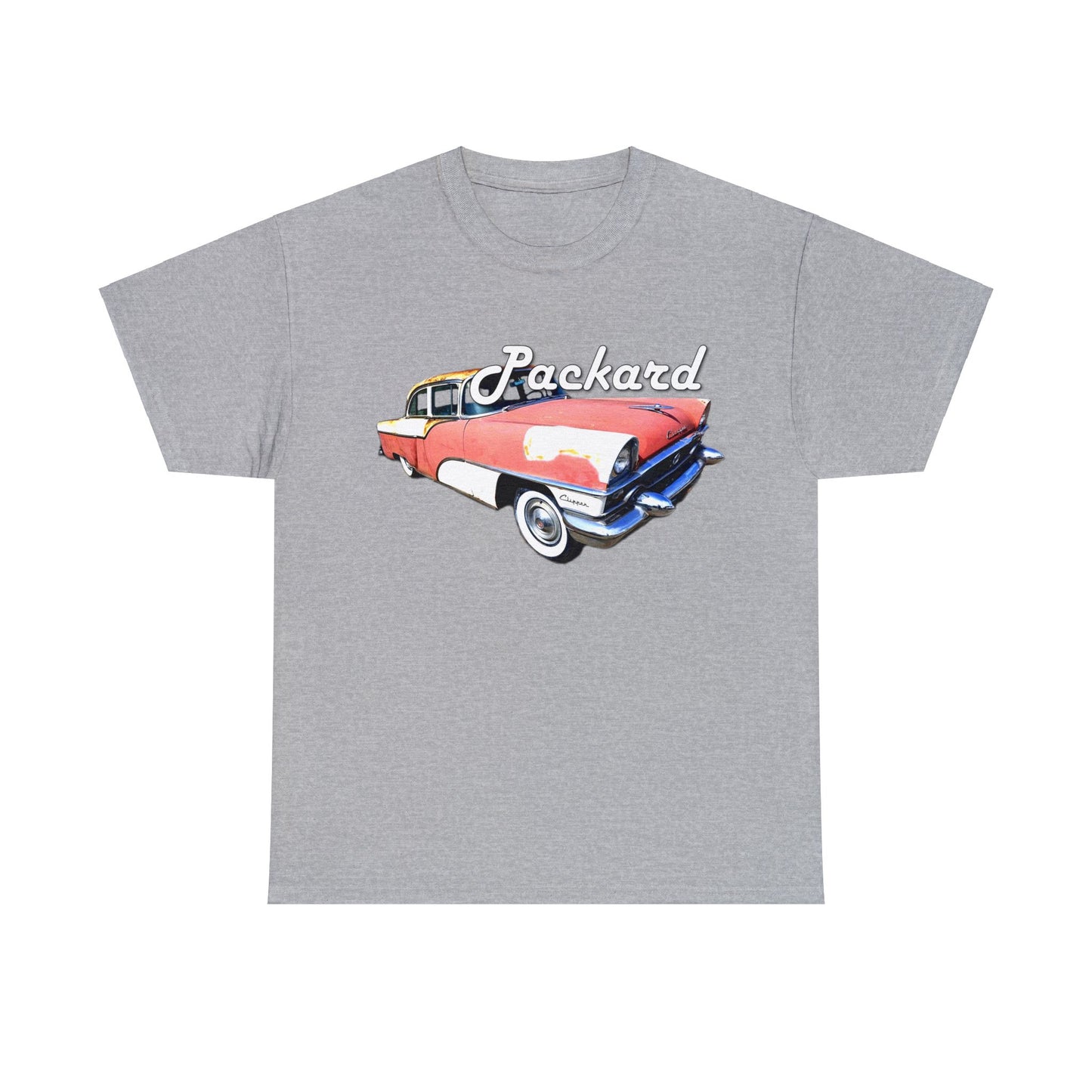 Packard Clipper, Vintage Car, Retro American Automobile Heavy Cotton Tee