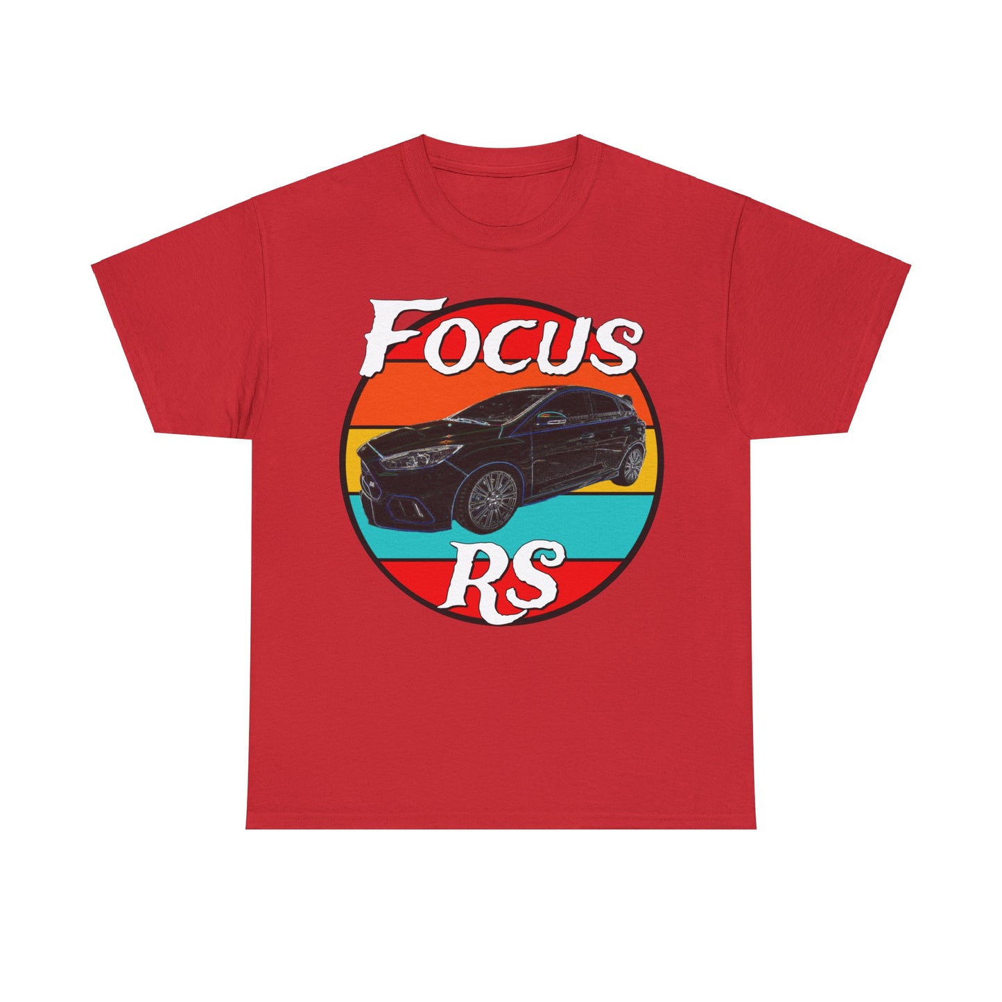 Focus RS Hot Hatch Turbo Charged Hatchback Sports Car Heavy Cotton Tee