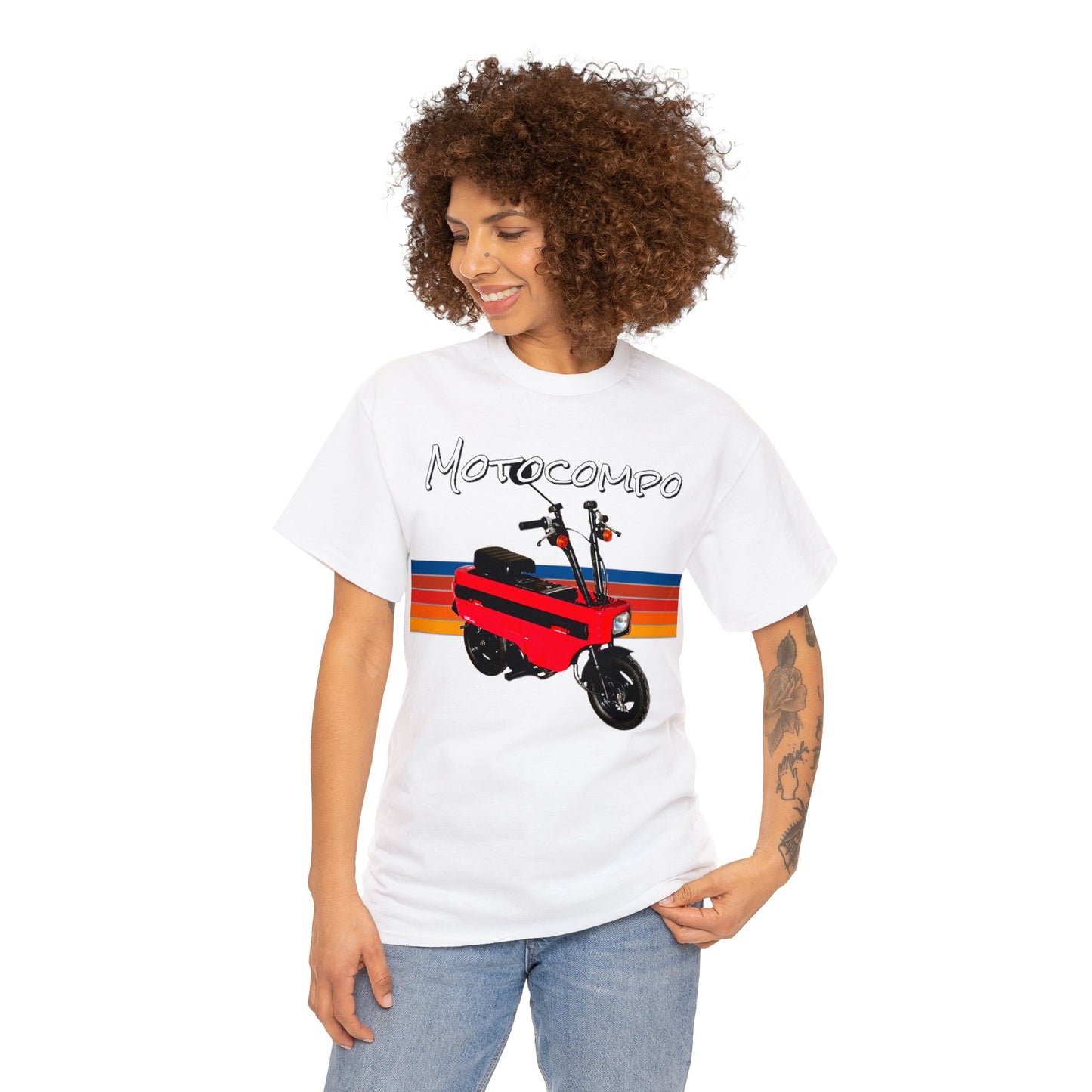 Motocompo Scooter Mini Bike Motorcycle Moped Heavy Cotton Tee