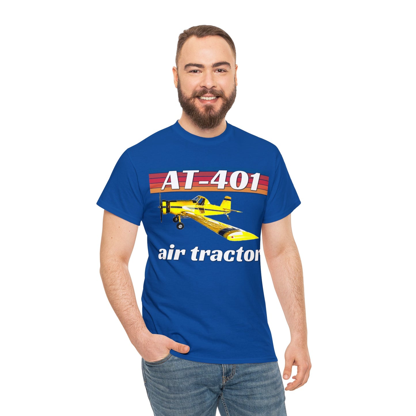 AT 401 Crop Duster Plane, Air Tractor Airplane, Farming Airplane Heavy Cotton Tee