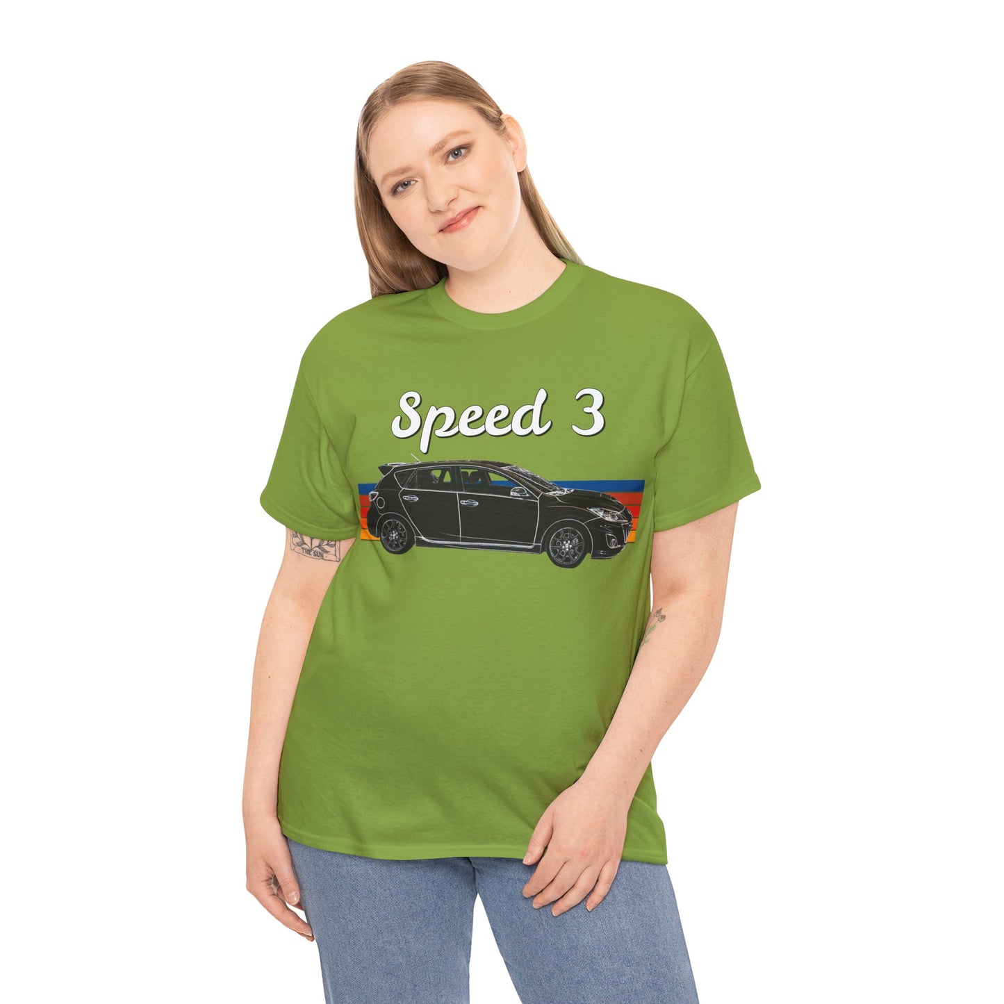 Speed 3 Hot Hatch Turbo Charged Car Subie Heavy Cotton Tee